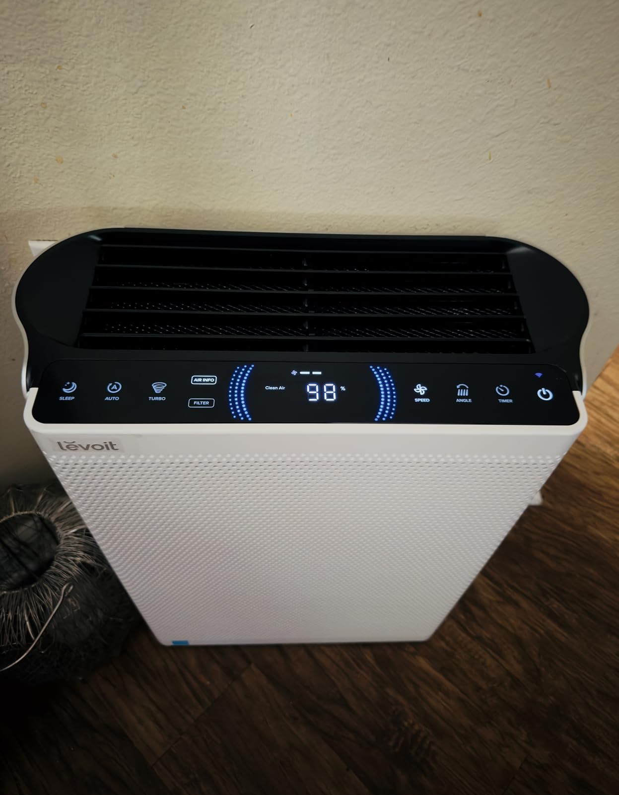 LEVOIT Air Purifiers for Home, Large Room Up to 2933 Ft² With HEPA Sleep Mode, AHAM VERIFIDE, Smart WIFI, PM2.5 Monitor, 3-in-1 Filter For Smoke, Pet Allergies, Dust, Alexa Control, Core 600S-P, White - Customer Photo 4