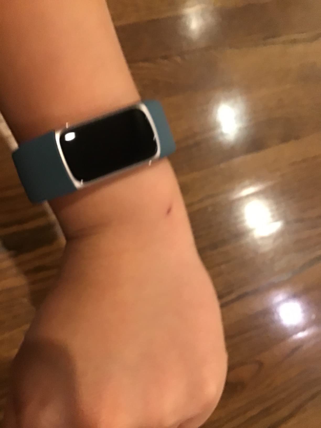 Fitbit Charge 5 Advanced Health & Fitness Tracker with Built-in GPS, Stress Management Tools, Sleep Tracking, 24/7 Heart Rate, Mineral Blue - Customer Photo 2