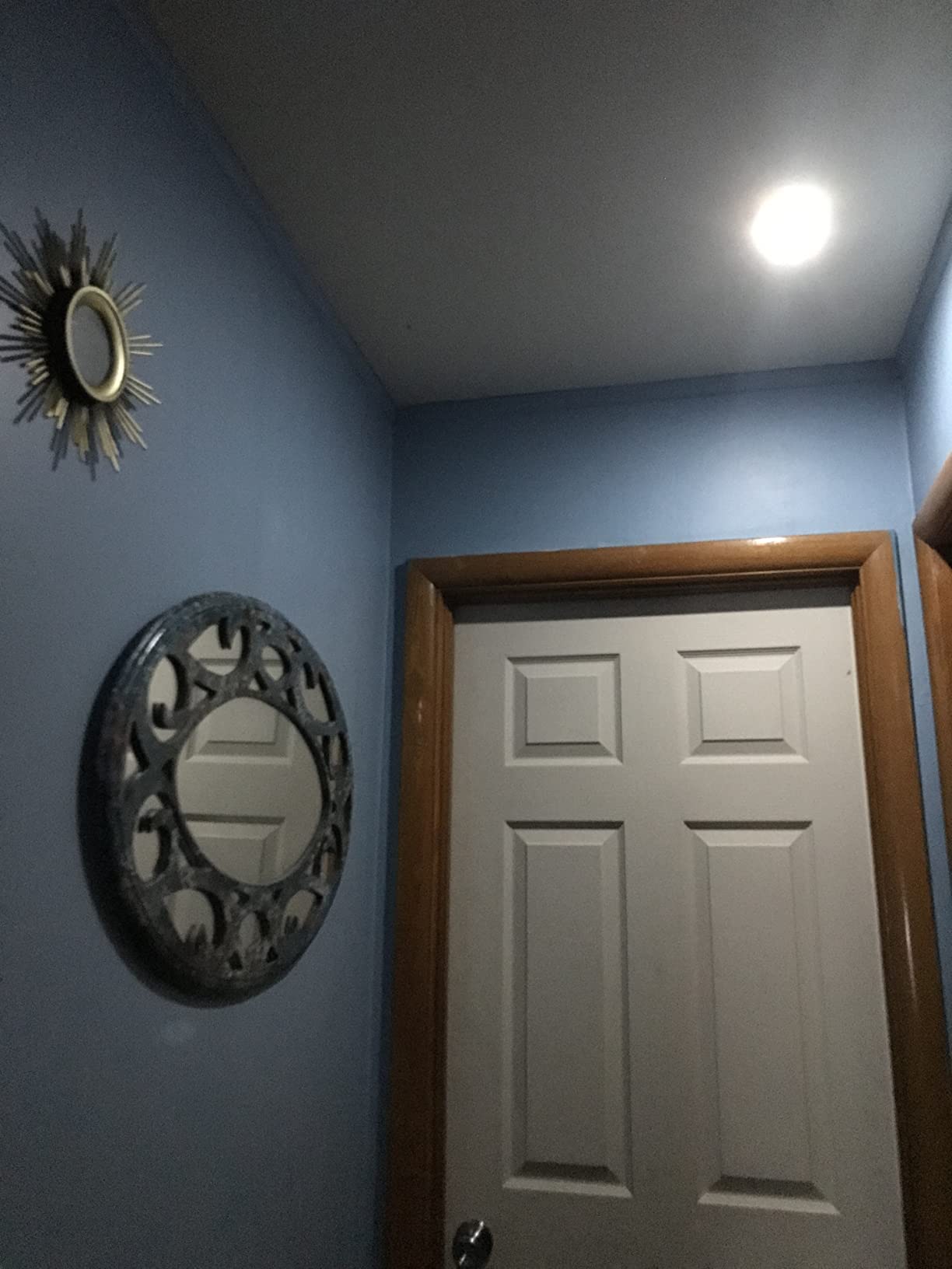 BLS Motion Sensor Light Indoor, Wireless LED Night Light, Under Cabinet Lighting, Battery Powered Puck Lights for Closet, Kitchen, Stairs, Wall, AA Battery Operated, Stick on, Dimmable, White, 6 Pack - Customer Photo 2