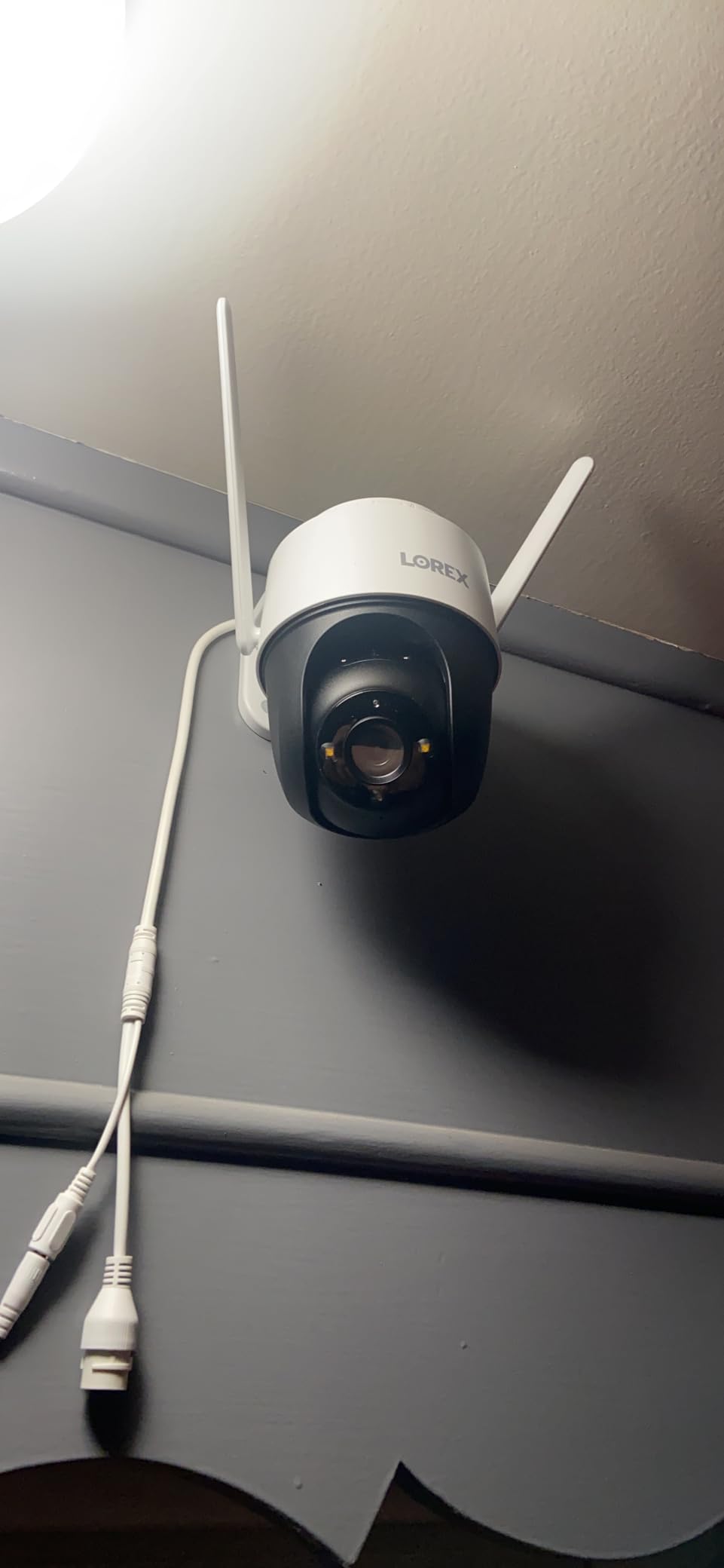 Lorex 2K Pan-Tilt Outdoor WiFi Security Camera | 360° View | Auto-Tracking | Color Night Vision | Person Detection | Warning Light & Siren | IP66 Weatherproof | 32GB MicroSD Included | No Monthly Fee - Customer Photo 1