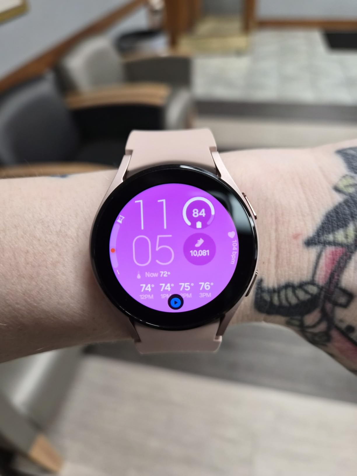 Samsung Galaxy Watch 4 40mm Smart Watch Bluetooth - Pink Gold (Renewed) - Customer Photo 2