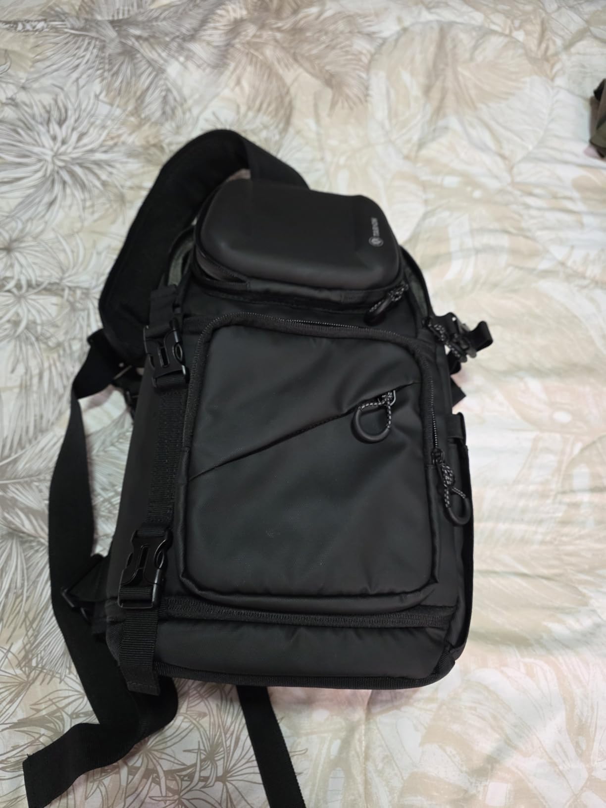 TARION Waterproof Camera Sling Bag Backpack - DSLR Sling Camera Bag for Photographers, Cross body Sling Bag with Raincover Tripod Holder Photography Slingpack Black TR-S - Customer Photo 1