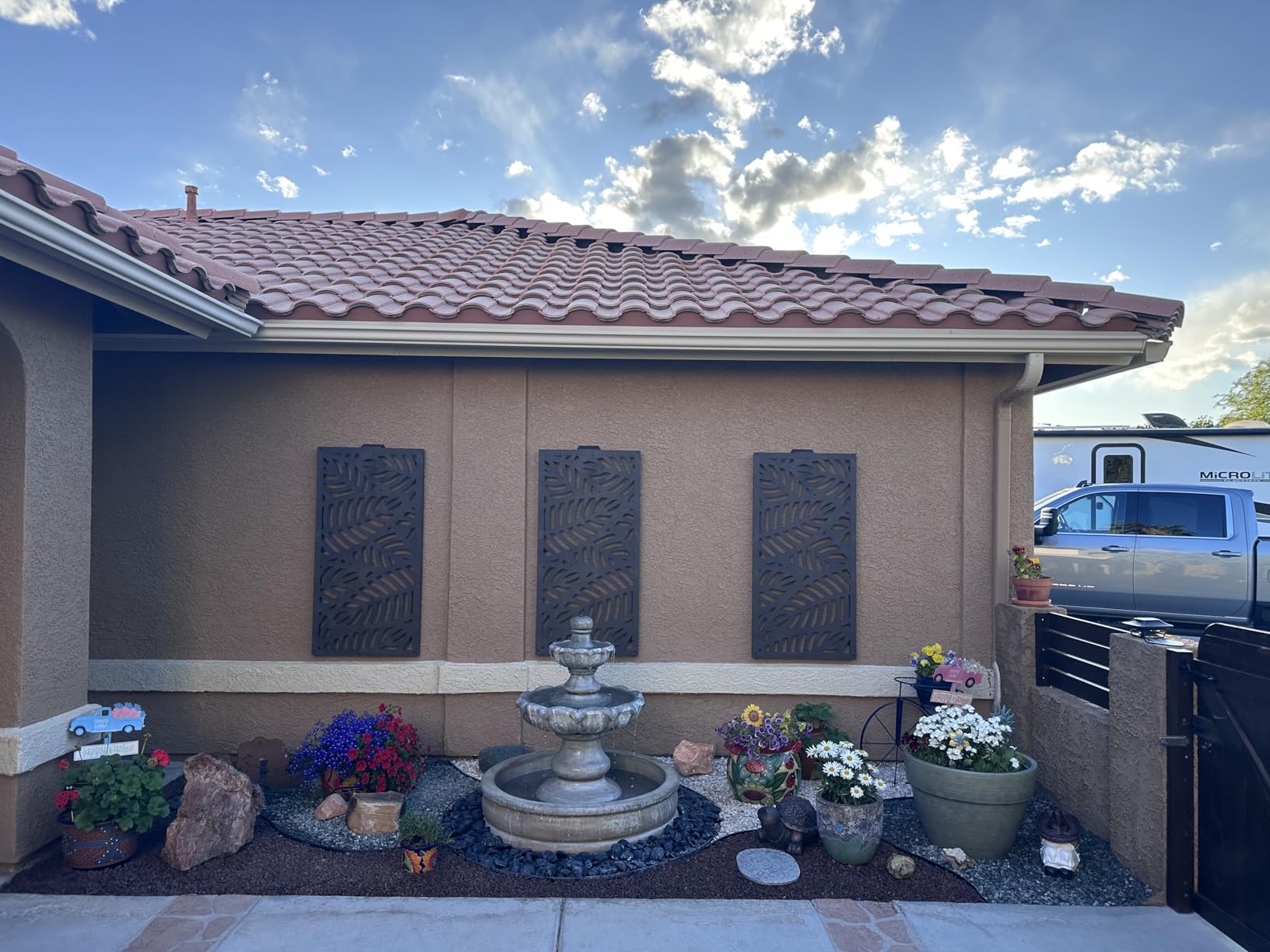 2'x4' Sanibel Decorative Screen, Umber - Customer Photo 2