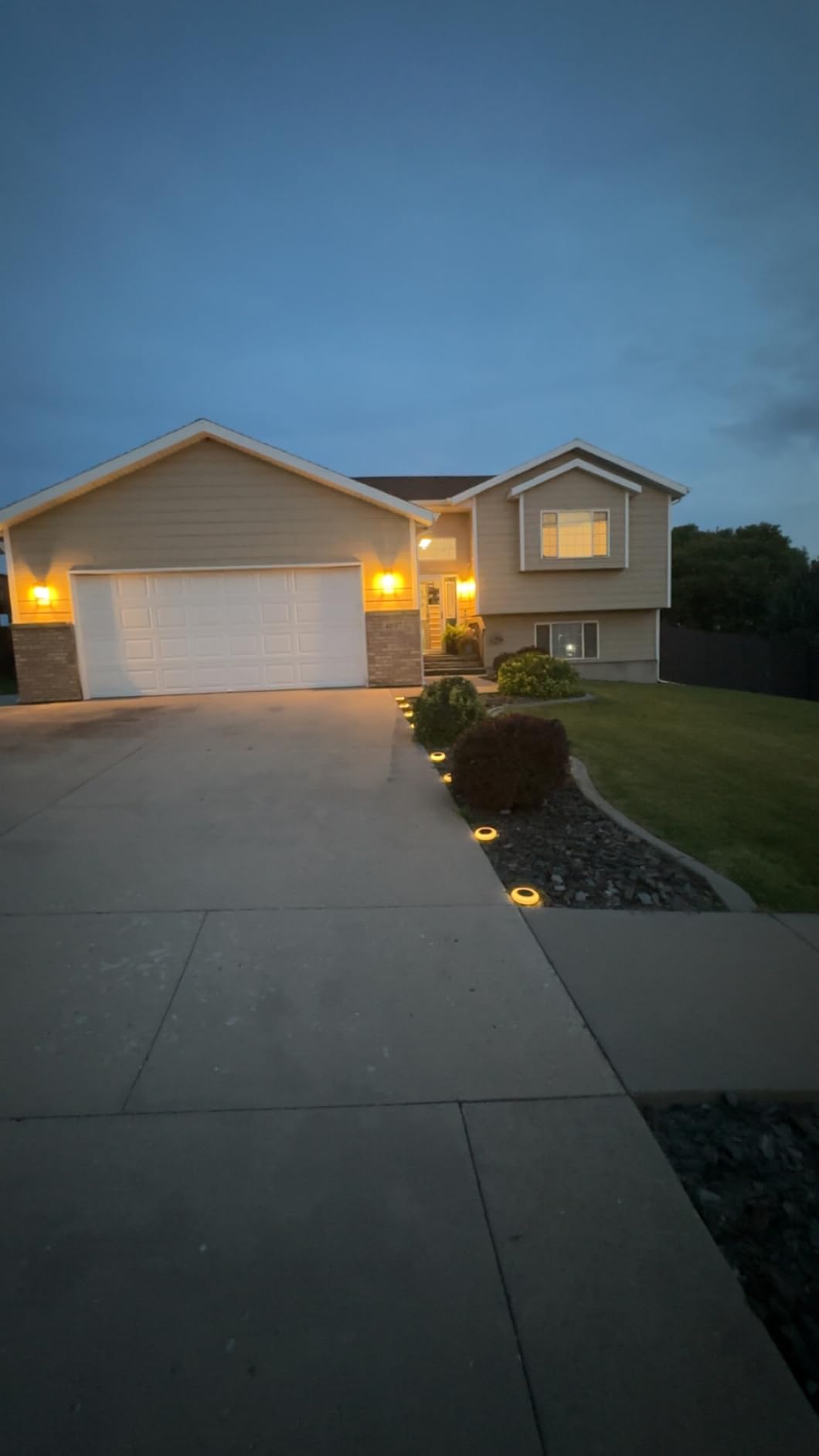 SHINE HAI Dusk to Dawn Outdoor Wall Lantern, Exterior Sconce Fixtures with E26 Sockets & Glass Shades, Waterproof Porch Wall Mount Lighting, Outdoor Lantern for Patio Front Door Entryway, 2 Pack - Customer Photo 1