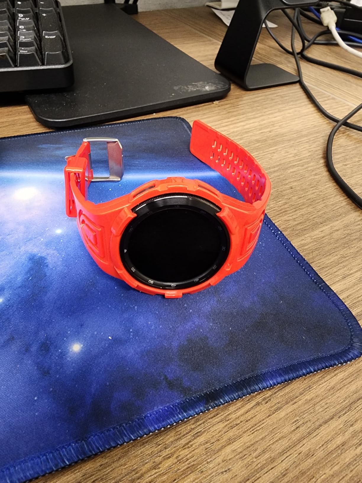 Samsung Electronics Galaxy Watch 4 Classic 46mm Smartwatch with ECG Monitor Tracker for Health Fitness Running Sleep Cycles GPS Fall Detection Bluetooth US Version, Black (Renewed) - Customer Photo 1