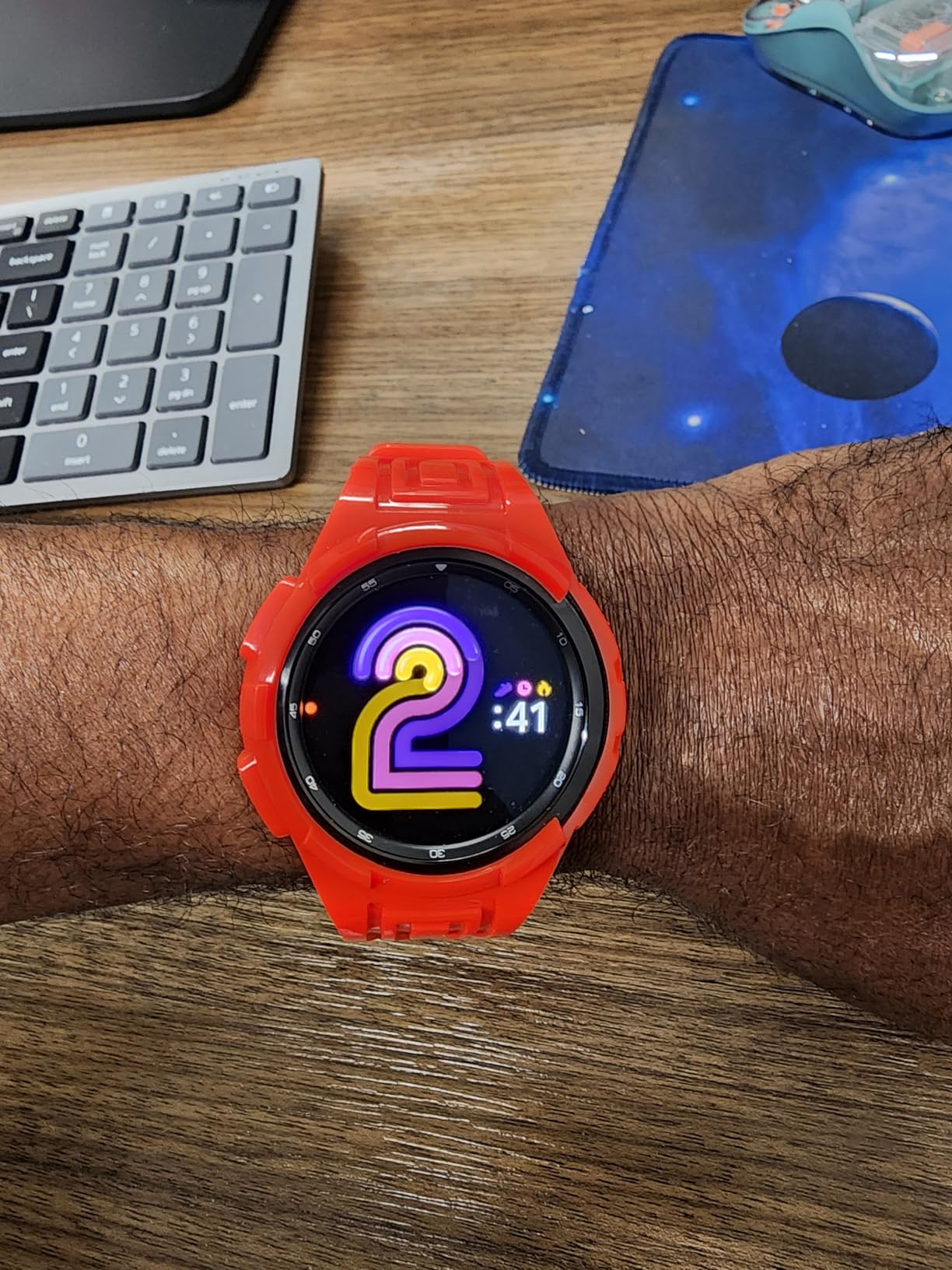 Samsung Electronics Galaxy Watch 4 Classic 46mm Smartwatch with ECG Monitor Tracker for Health Fitness Running Sleep Cycles GPS Fall Detection Bluetooth US Version, Black (Renewed) - Customer Photo 2