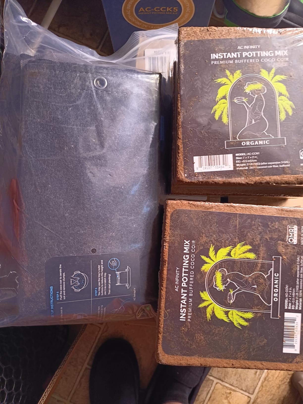 AC Infinity Heavy Duty Fabric Pots, 10 Gallon Aeration Reusable Grow Bags 5-Pack with 500G Thick Nonwoven Fabric and Multi-Purpose Rings, for Low Stress Plant Training Fruits, Vegetables, and Flowers - Customer Photo 4