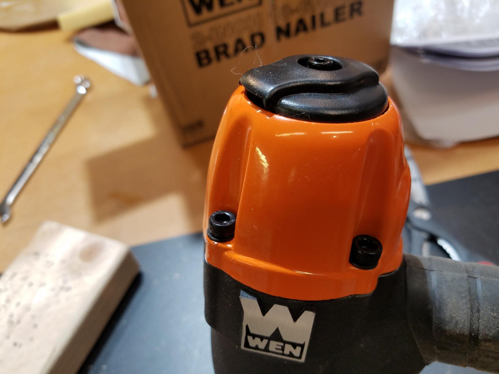 WEN 18-Gauge 3/8-Inch to 2-Inch Pneumatic Brad Nailer Kit with Case and Nails - Compatible with Any Air Compressor (61723K) - Customer Photo 1