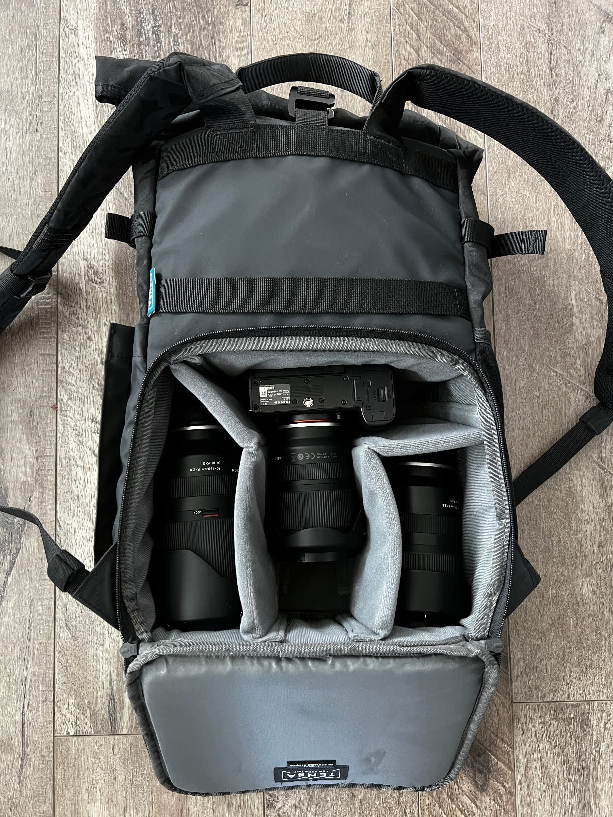 Tenba Fulton v2 14L All Weather Backpack for Mirrorless and DSLR cameras and lenses – Black/Black Camo - Customer Photo 2