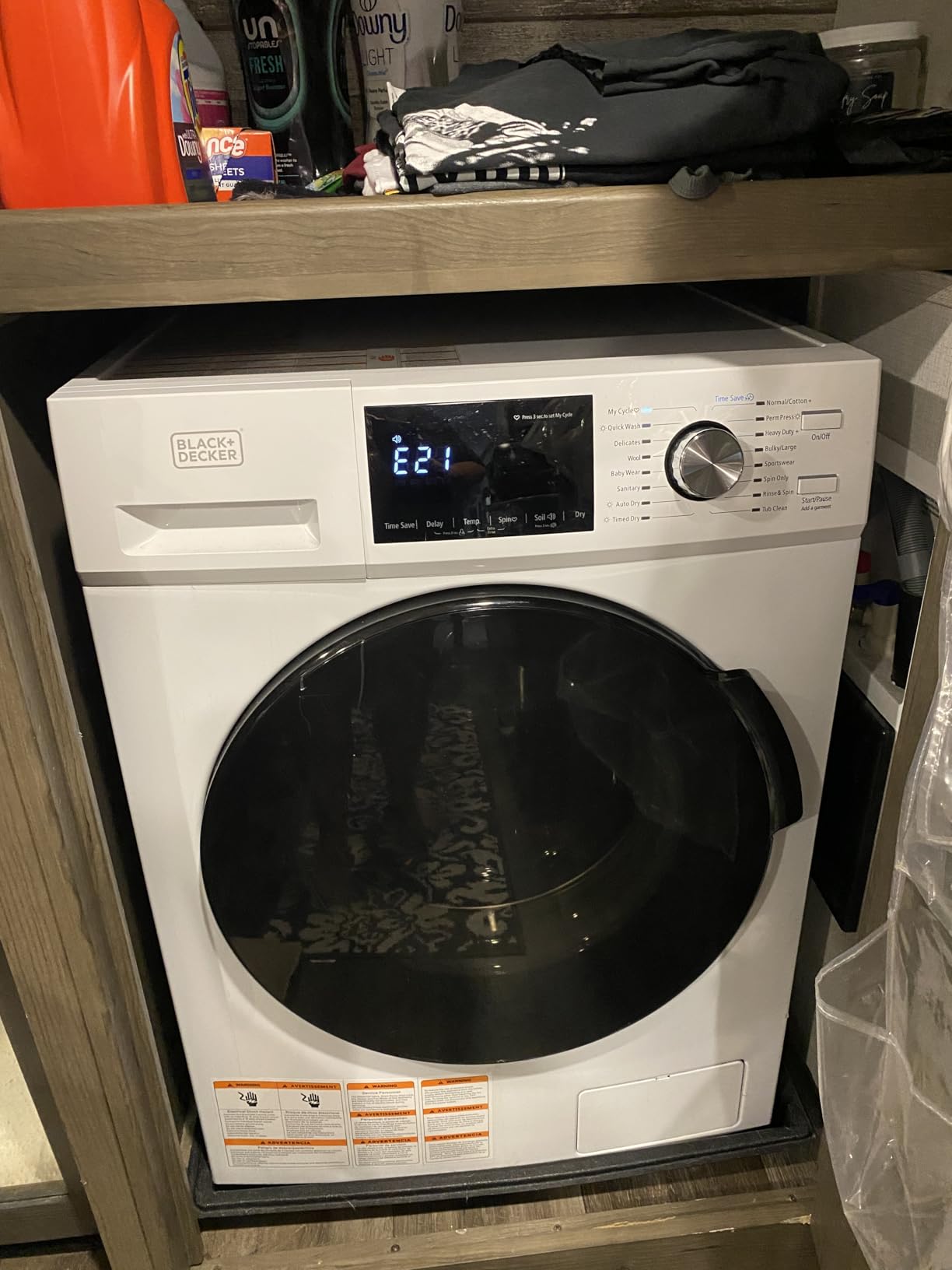 BLACK+DECKER Washer and Dryer Combo, 2.7 Cu. Ft. All In One Washer and Dryer with LED Display & 16 Cycles - Customer Photo 2