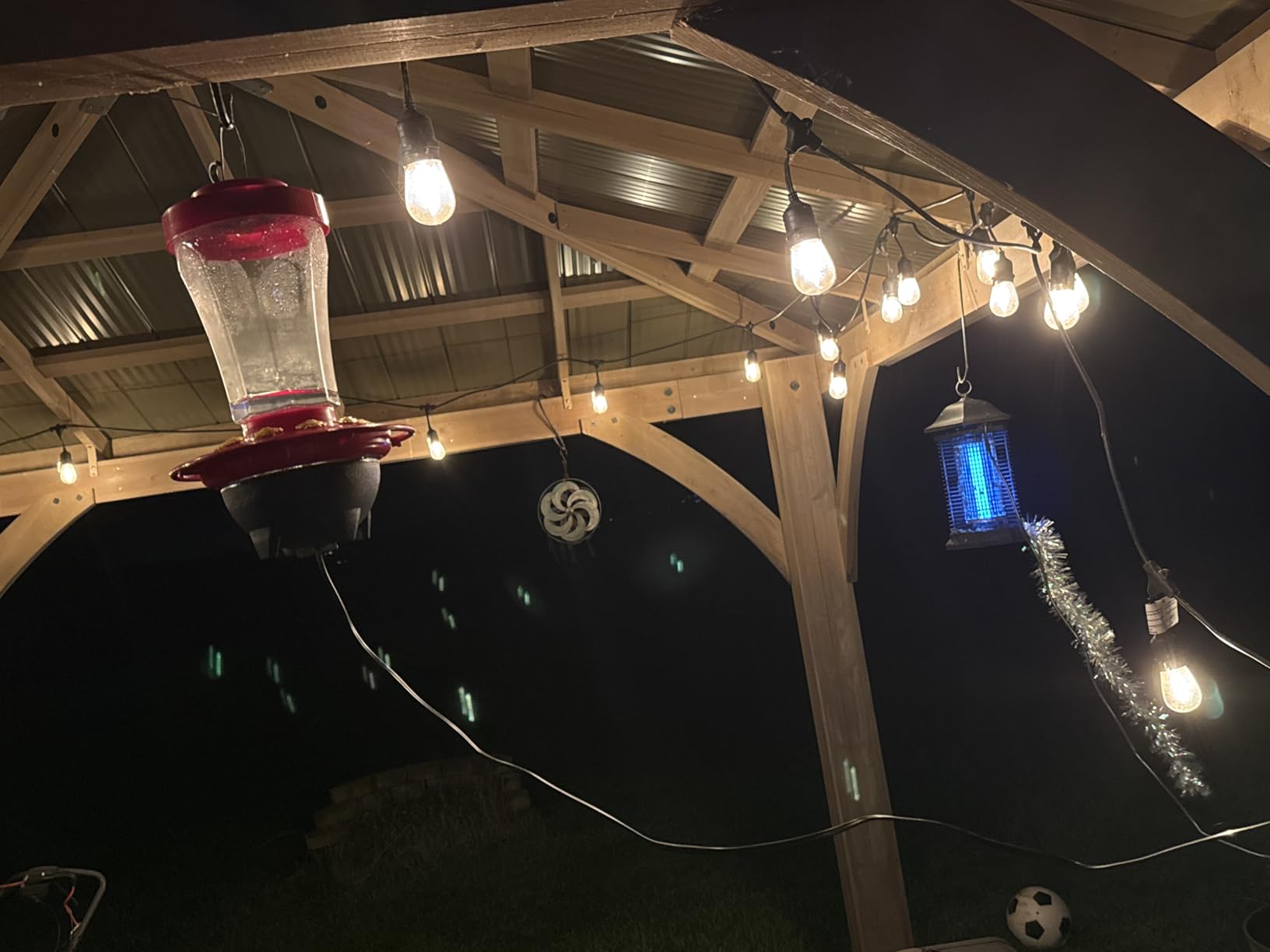 AMUFER Bug Zapper Outdoor Indoor, 18W Power & 4400V Instant Grid Mosquito Repellent, Insect Control Efficiency Increased 100%, 1/2 Acre Coverage, Fly Trap for Patio, Backyard, Home - Customer Photo 2