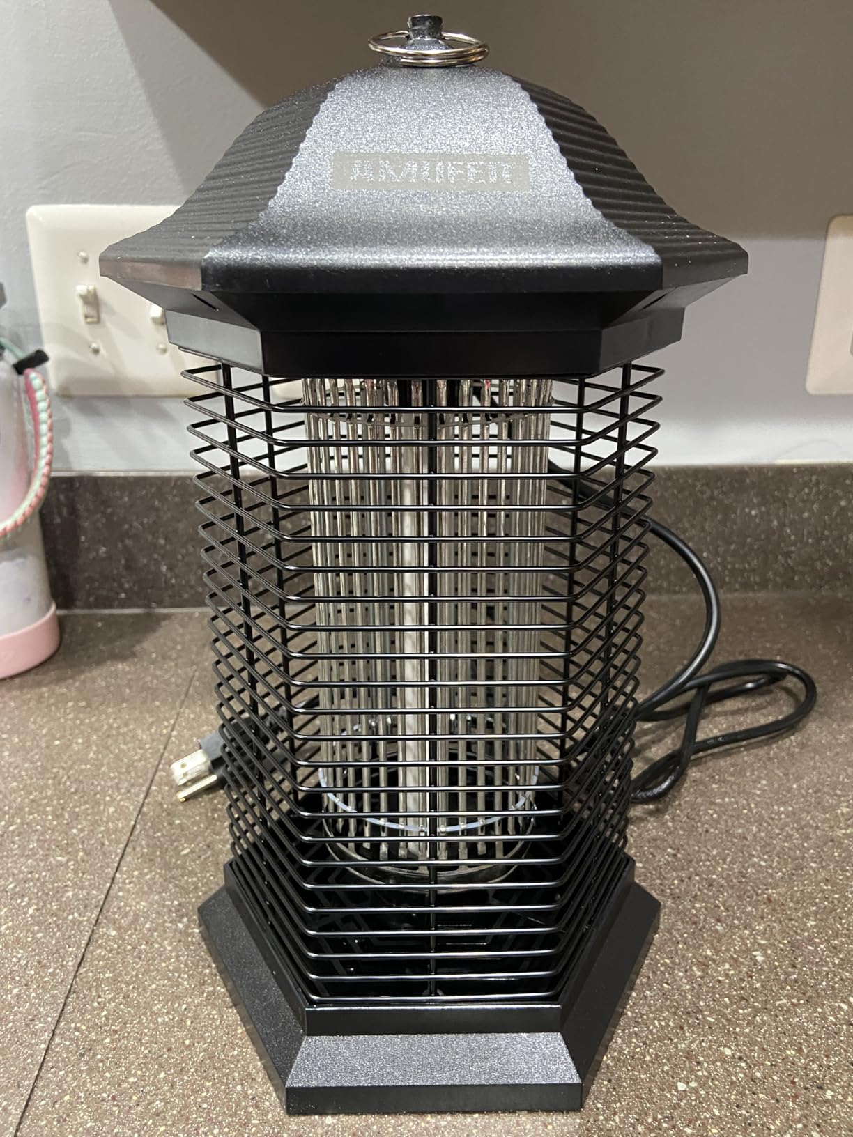 AMUFER Bug Zapper Outdoor Indoor, 18W Power & 4400V Instant Grid Mosquito Repellent, Insect Control Efficiency Increased 100%, 1/2 Acre Coverage, Fly Trap for Patio, Backyard, Home - Customer Photo 4