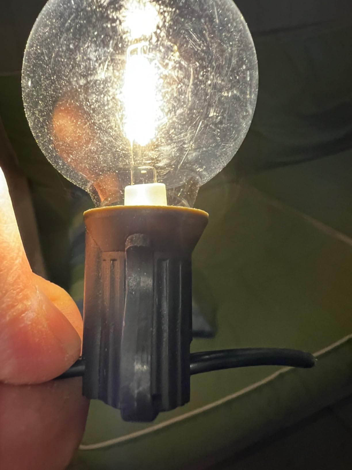 Svater Outdoor String Lights 200 FT, Patio Lights with 104 Shatterproof LED Bulbs, Commercial Grade Waterproof Plastic Hanging Light for Bistro Backyard Cafe Market, Warm White 2700K (2 X 100 FT) - Customer Photo 2