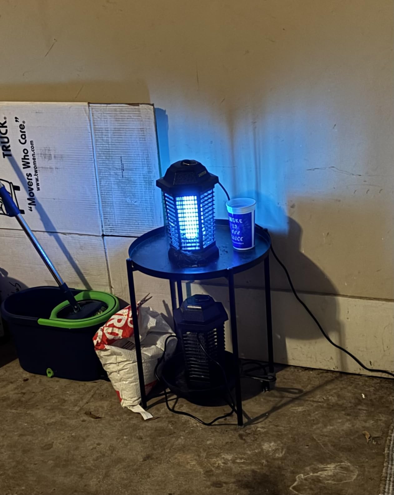 GOOTOP Bug Zapper Outdoor, Mosquito Zapper, 3 Prong Plug in Electric Fly Zapper, Mosquito Killer, Fly Traps, Flying Insects Zapper Indoor Outdoor 90-130V, 4200V, ABS Plastic Outer (Black) - Customer Photo 1