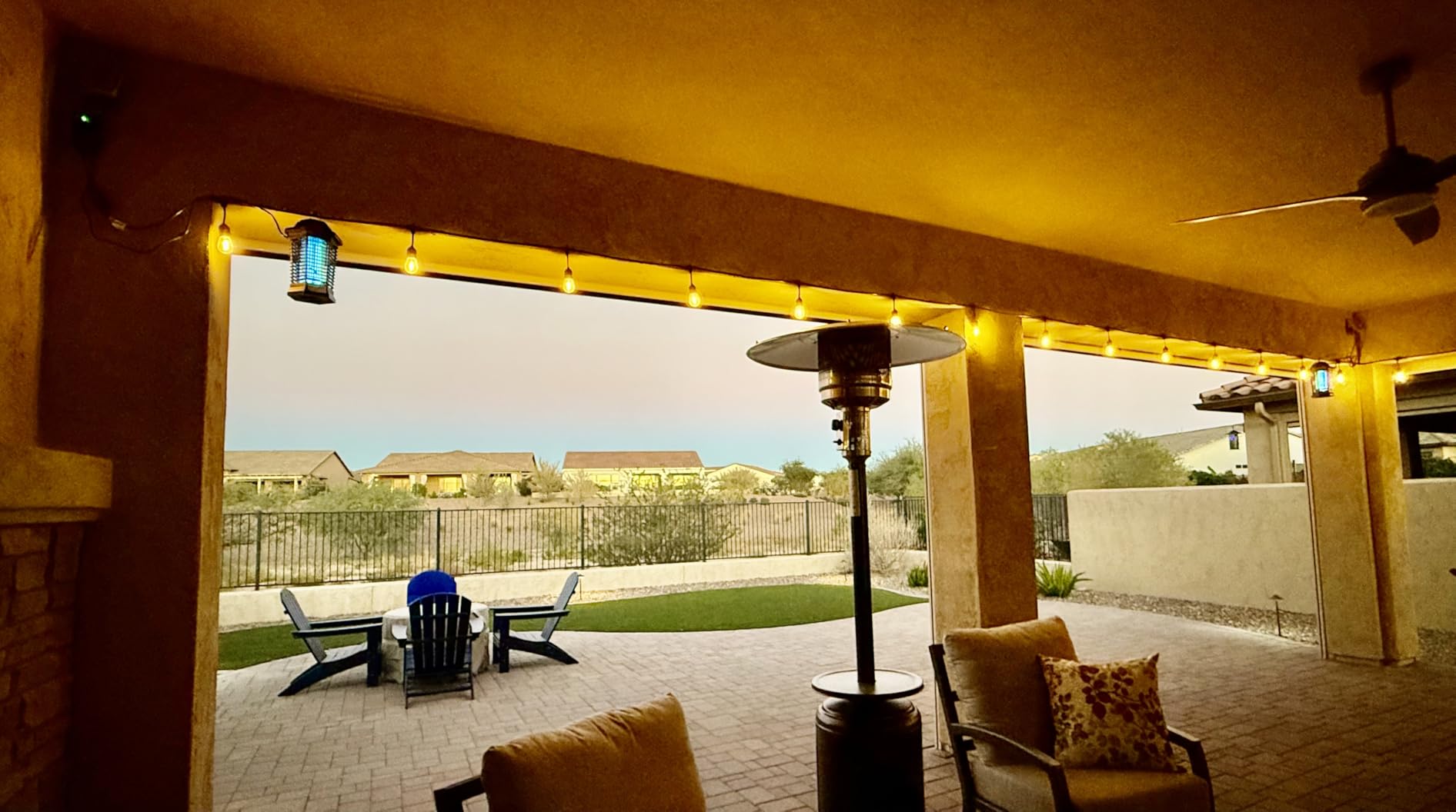 GOOTOP Bug Zapper Outdoor, Mosquito Zapper, 3 Prong Plug in Electric Fly Zapper, Mosquito Killer, Fly Traps, Flying Insects Zapper Indoor Outdoor 90-130V, 4200V, ABS Plastic Outer (Black) - Customer Photo 3