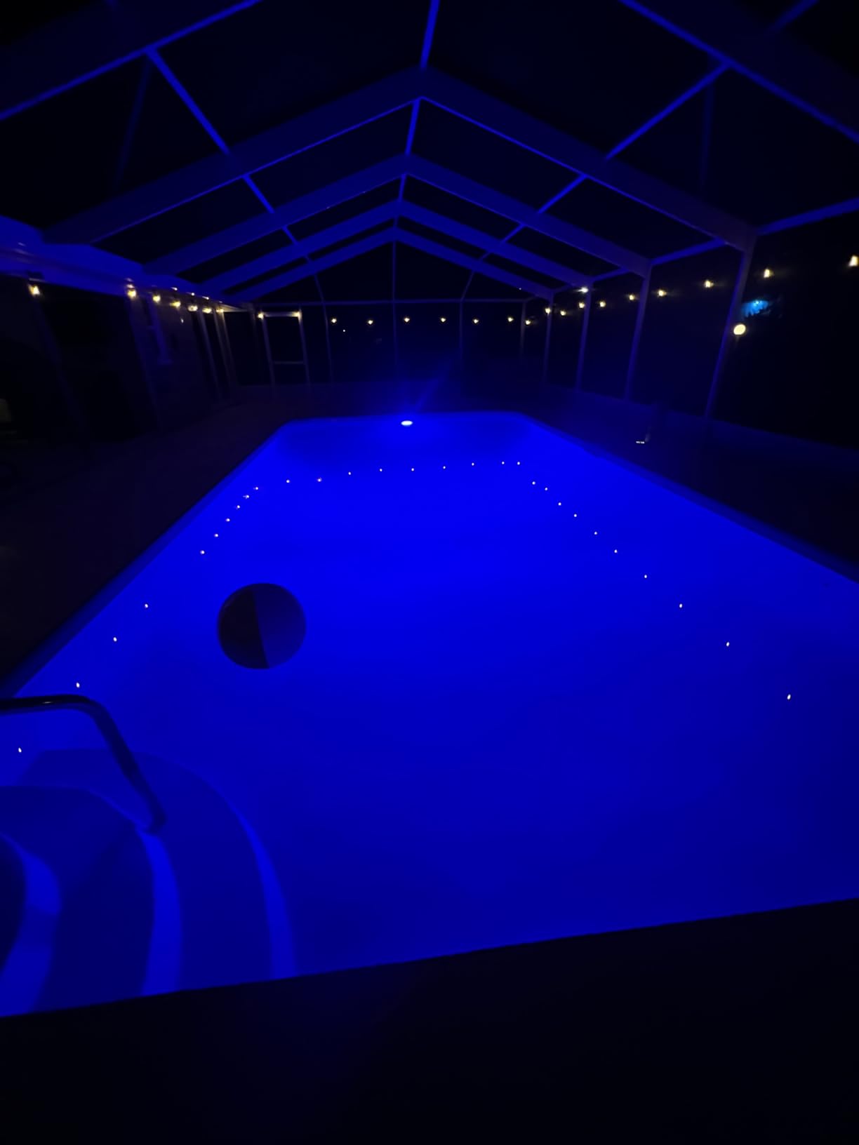 HQUA PN01DC LED Inground Pool Lighting System RGBW Color Change 10 Inch 50W, Remote/App Control, 120V AC, 100 Feet Cord - Customer Photo 2