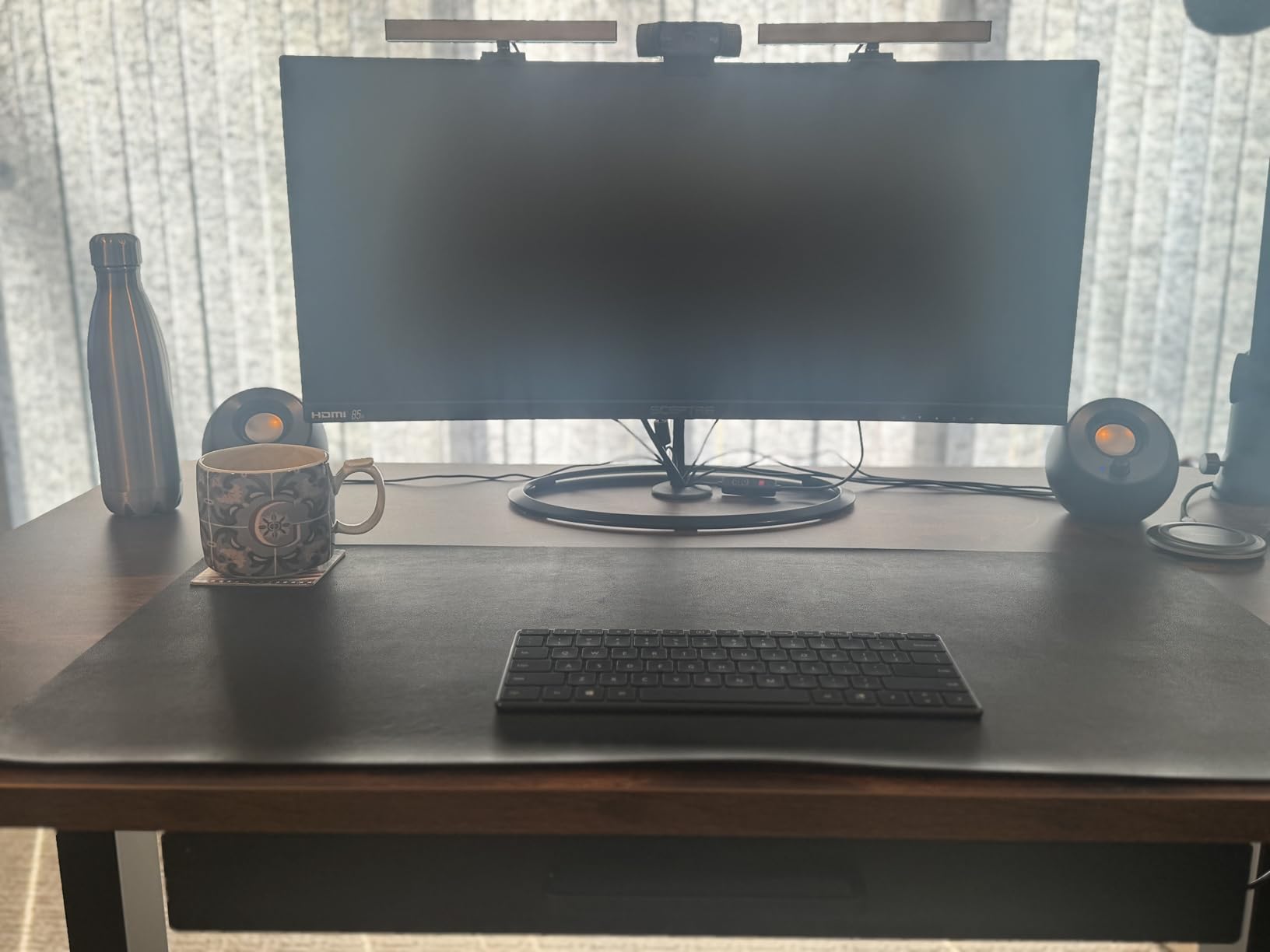 VIVO Electric 71 x 30 in Standing Desk, Memory Height Adjustment, 1B Series, Holds 220 lbs, Black Top Black Frame, DESK-KIT-1B7B - Customer Photo 1