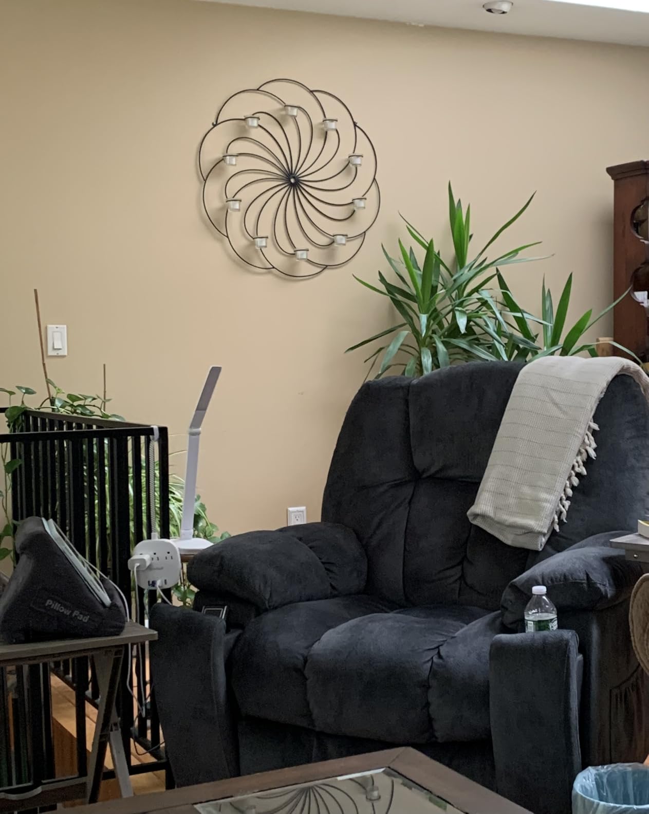 CANMOV Large Power Lift Recliner Chair with Massage, Heat, and USB for Elderly, Overstuffed Wide Recliners, Heavy Duty and Safety Motion Reclining Mechanism, Gray - Customer Photo 2