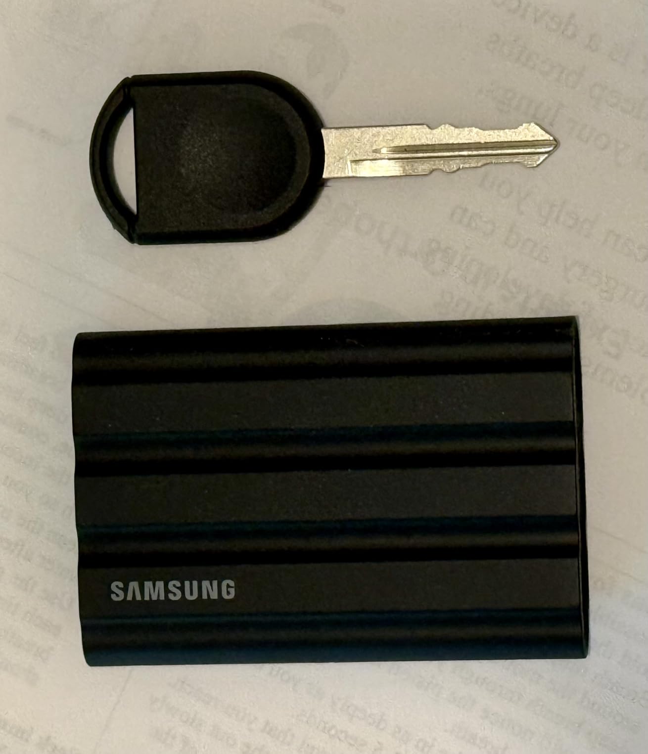 SAMSUNG T7 Shield 1TB, Portable SSD, up to 1050MB/s, USB 3.2 Gen2, Rugged, IP65 Rated Customer Review SAMSUNG T7 Shield 1TB, Portable SSD, up to 1050MB/s, USB 3.2 Gen2, Rugged, IP65 Rated - Customer Photo 1