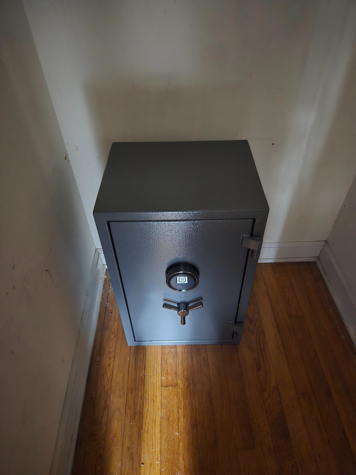 RPNB Deluxe Biometric Fireproof Safe Box,Digital Fingerprint Fireproof Waterproof Safe with Touch Screen,Removable Shelf and 3 Spoke Handle,Home Safes for Cash Documents Jewelry,1.29 Cubic Feet - Customer Photo 2