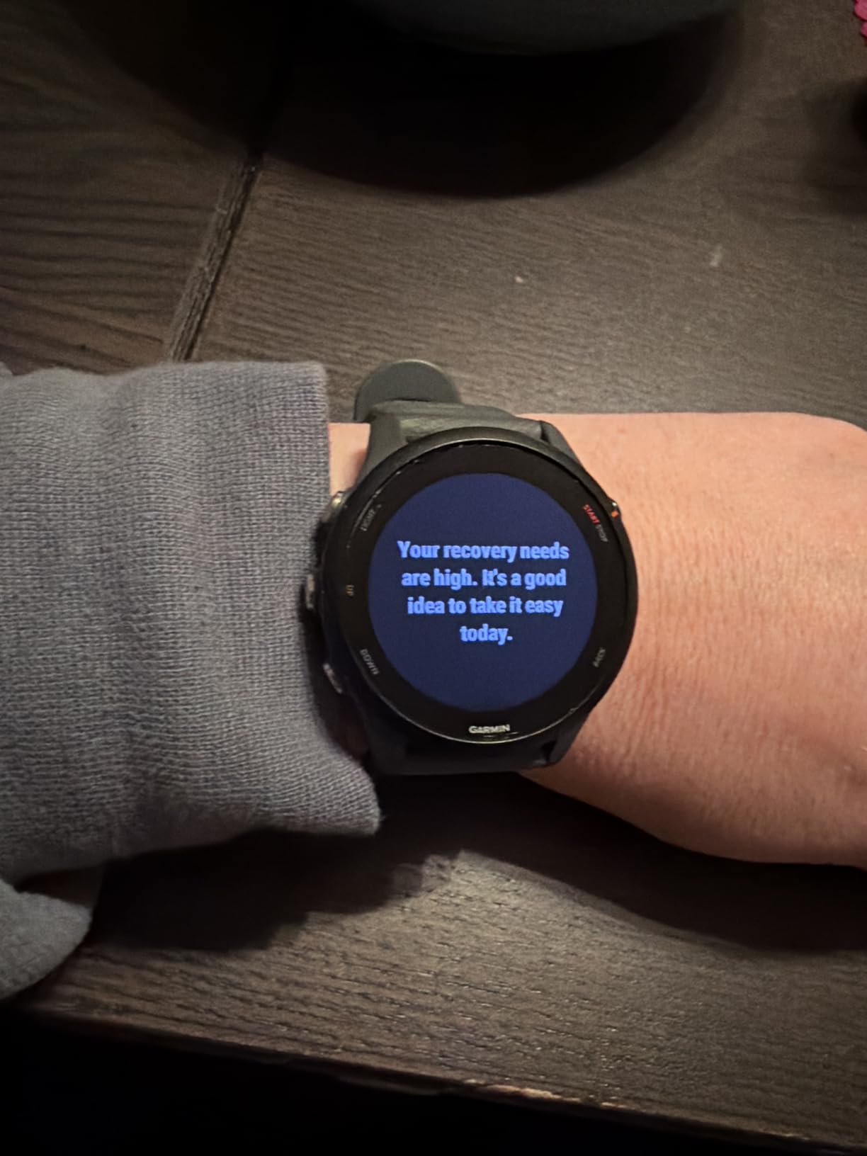 Garmin Forerunner 255, GPS Running Smartwatch, Advanced Insights, Long-Lasting Battery, Slate Gray - Customer Photo 1