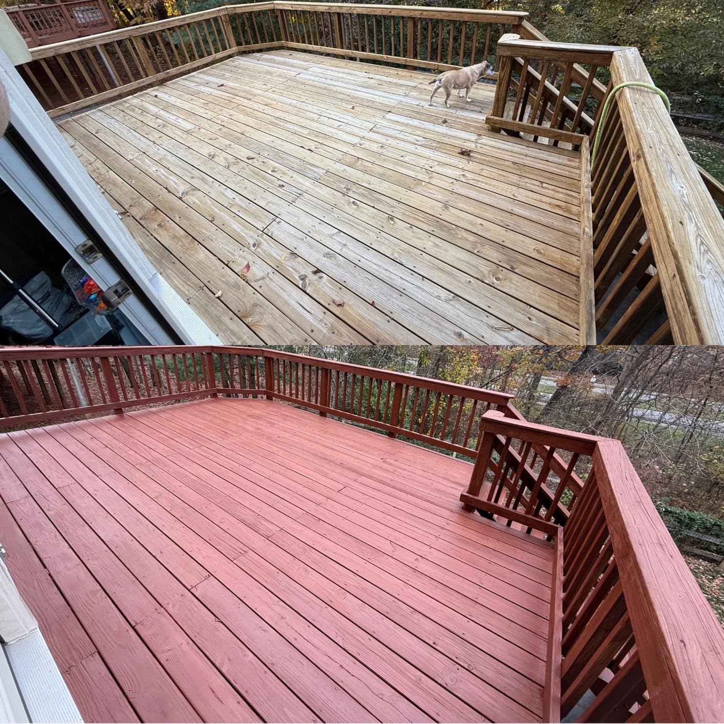 Thompson's WaterSeal Semi-Transparent Waterproofing Wood Stain and Sealer, Chestnut Brown, 1 Gallon - Customer Photo 1