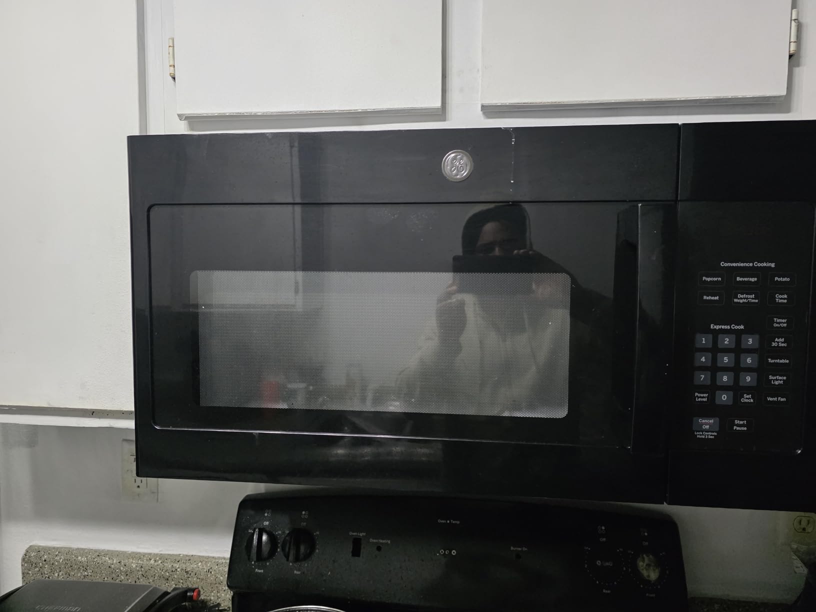 GE JVM3160DFBB 1.6 Cu. Ft. Over-the-Range Microwave Oven Black Bundle with 2 YR CPS Enhanced Protection Pack - Customer Photo 2