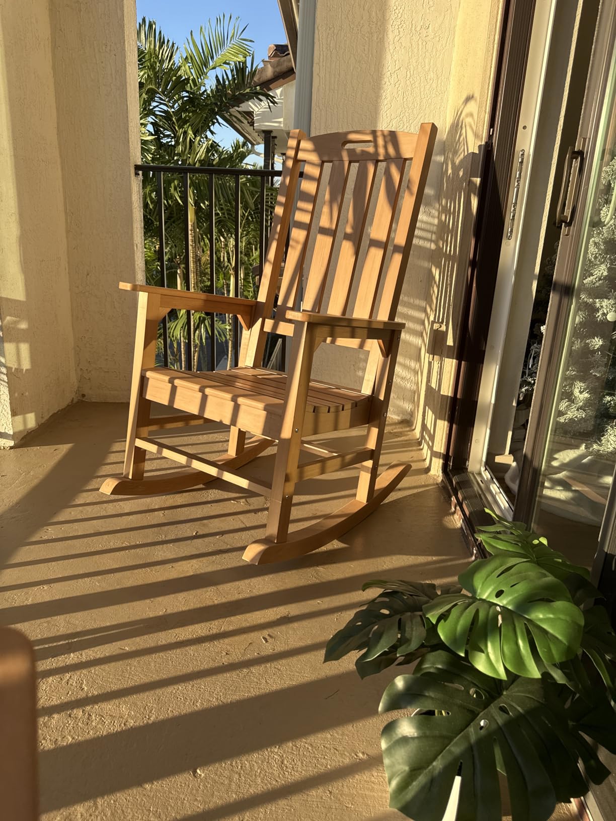 Psilvam Oversized Outdoor Rocking Chair, with 21