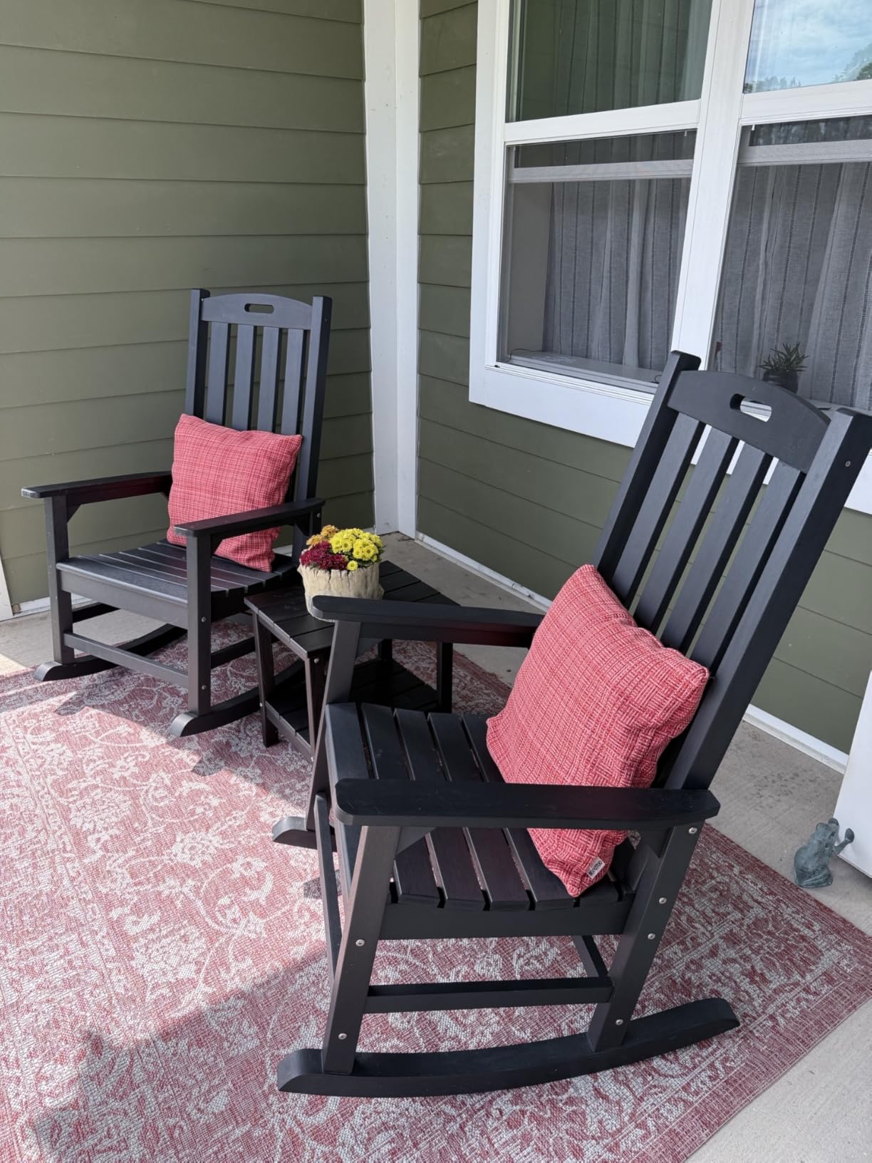 Psilvam Oversized Outdoor Rocking Chair, with 21