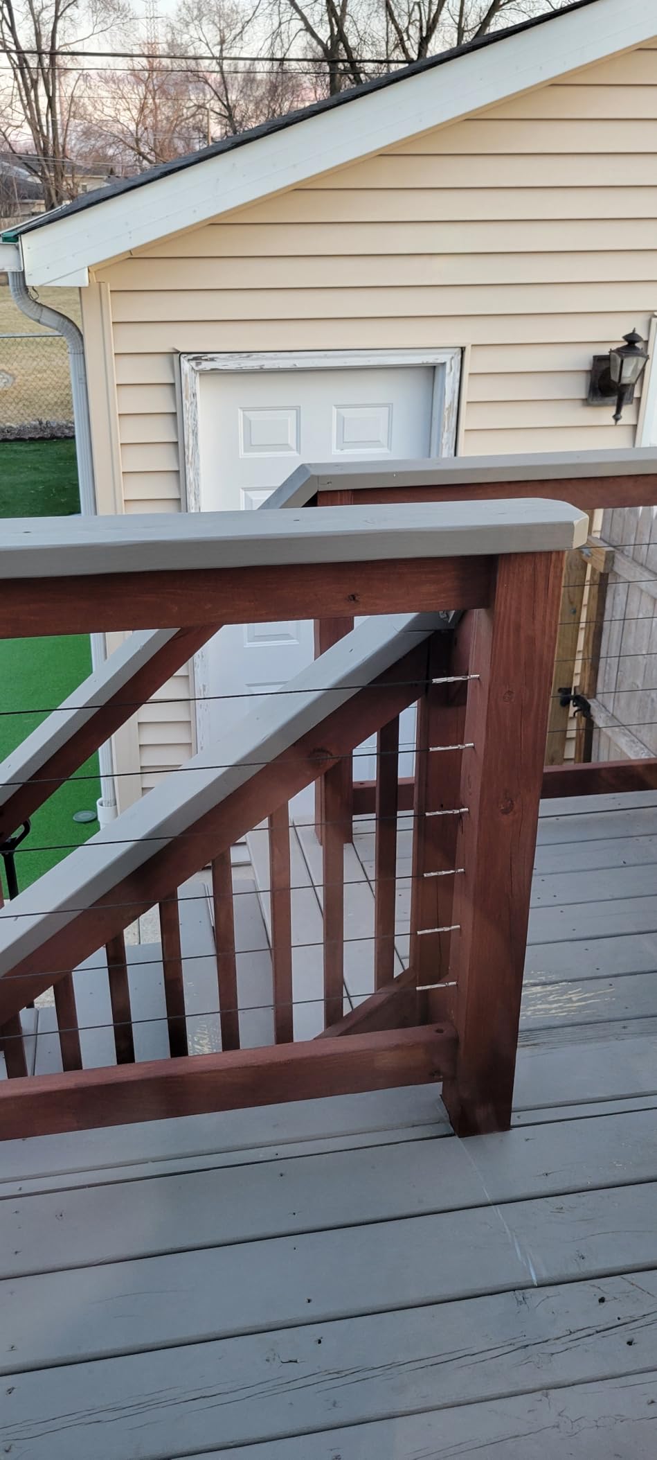 CKE 120 Pack T316 Stainless Steel Left&Right Handed Thread Swage Lag Screws for Wood Post 1/8