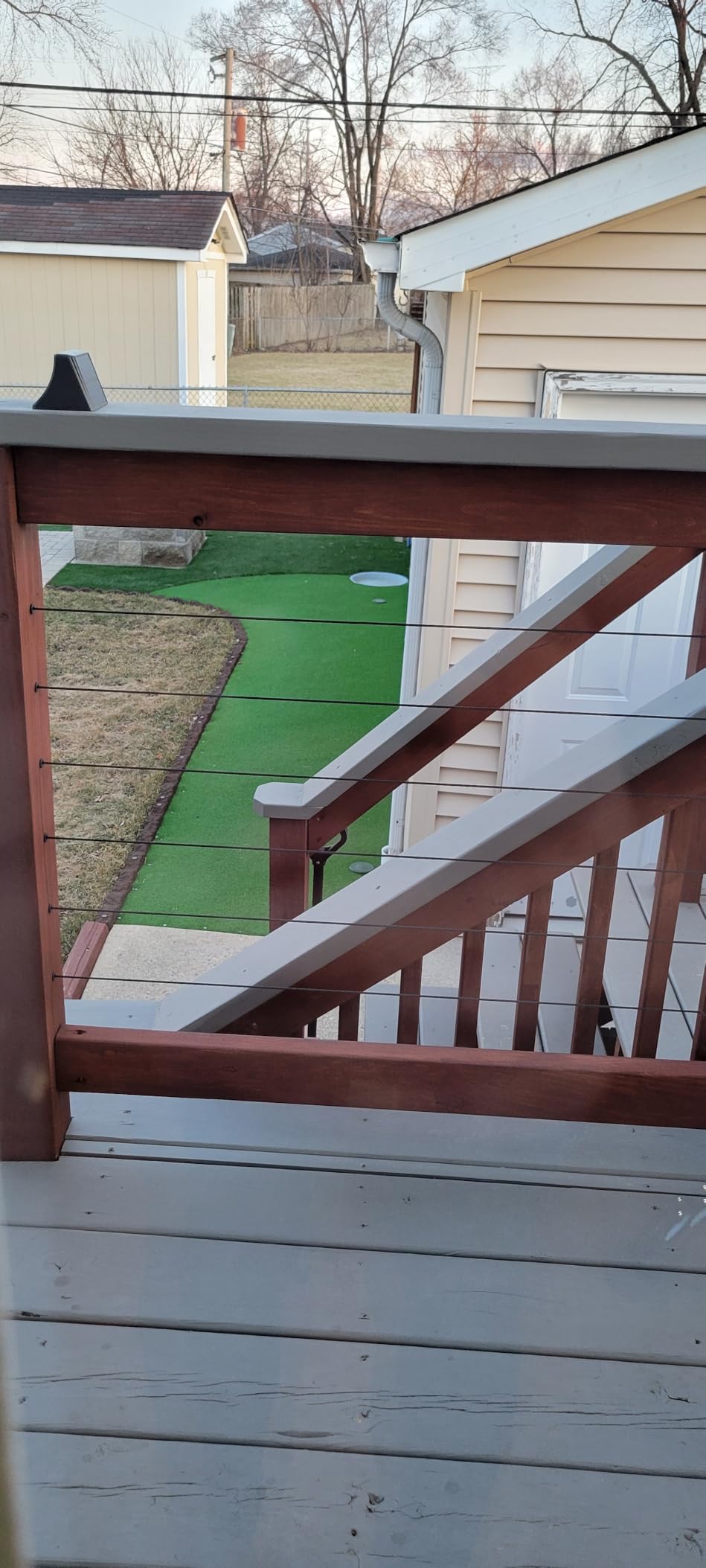 CKE 120 Pack T316 Stainless Steel Left&Right Handed Thread Swage Lag Screws for Wood Post 1/8