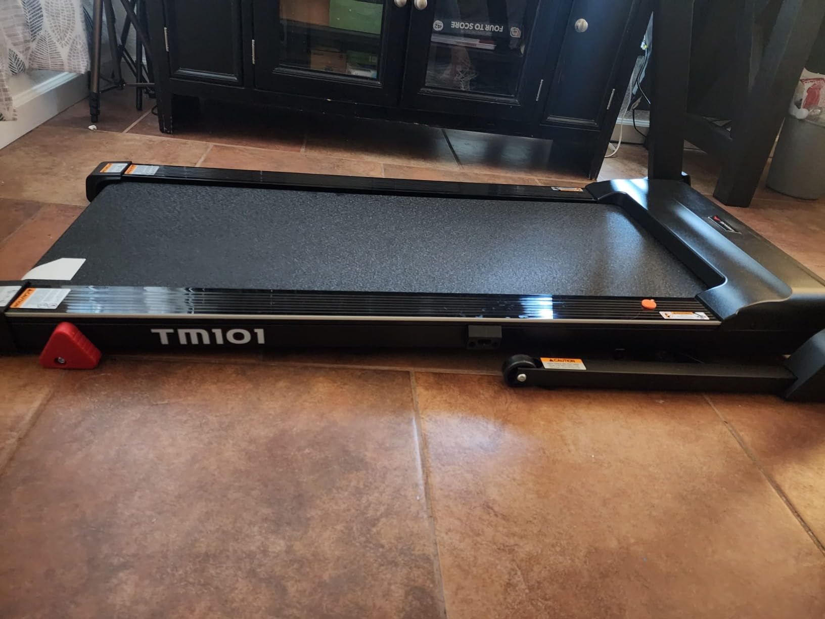 Impremey Folding Treadmill with Incline, Electric Treadmill with 42