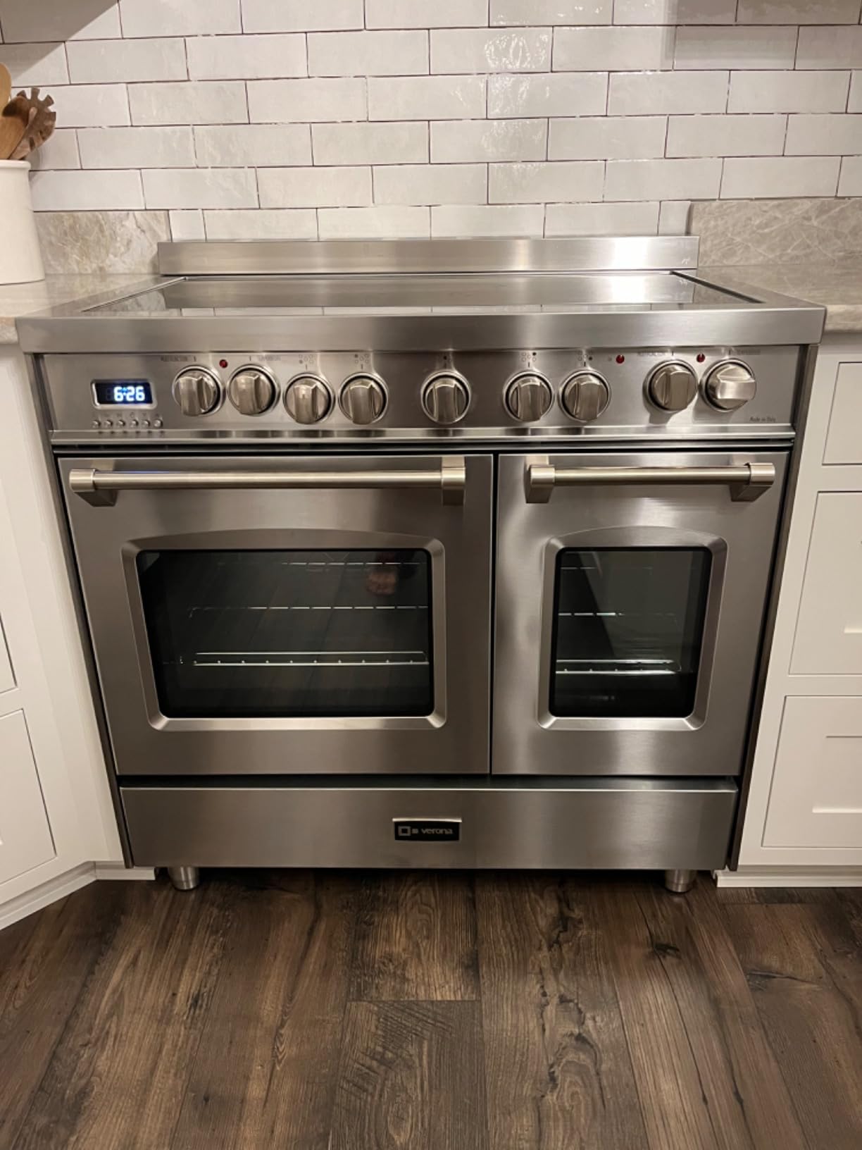 Verona Prestige Series VPFSEE365DSS 36 Inch All Electric Freestanding Range Double Oven Convection, 5 Radiant Elements in Stainless Steel - Customer Photo 2