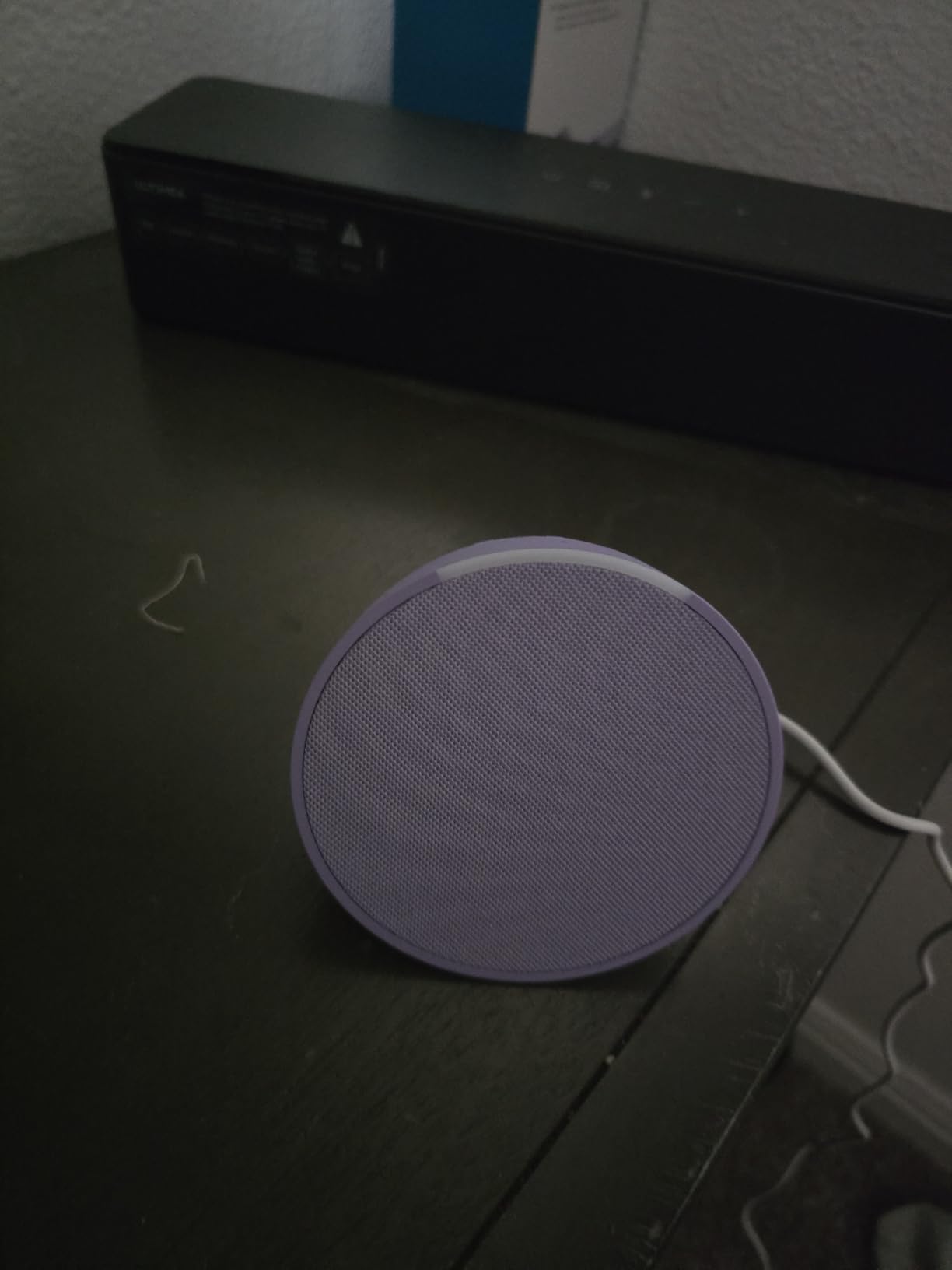 Amazon Echo Pop (newest model), Our smallest speaker with Alexa+ Early Access, Fits in any room, Glacier White - Customer Photo 3