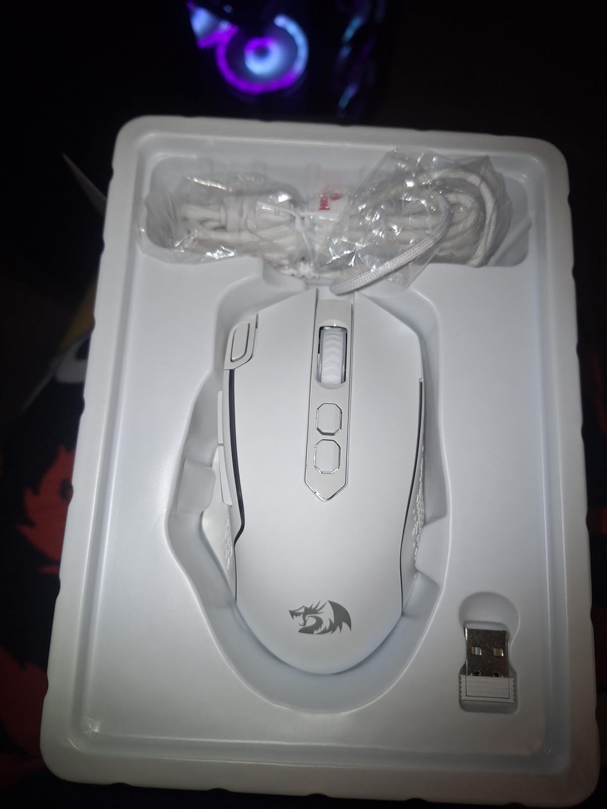 Redragon M810 Pro Wireless Gaming Mouse, 10000 DPI Wired/Wireless Gamer Mouse w/Rapid Fire Key, 8 Macro Buttons, 45-Hour Reliable Power Capacity and RGB Backlit for PC/Mac/Laptop - Customer Photo 1