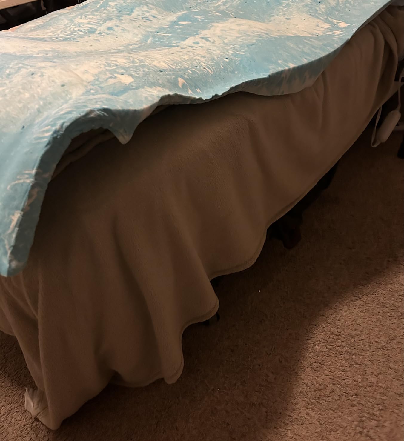 EGO Topper 2 Inch Twin Memory Foam Mattress Topper, Gel Foam Mattress Topper for Pressure Relief, Ventilated Design Bed Topper in a Box, CertiPUR-US Certified, 38