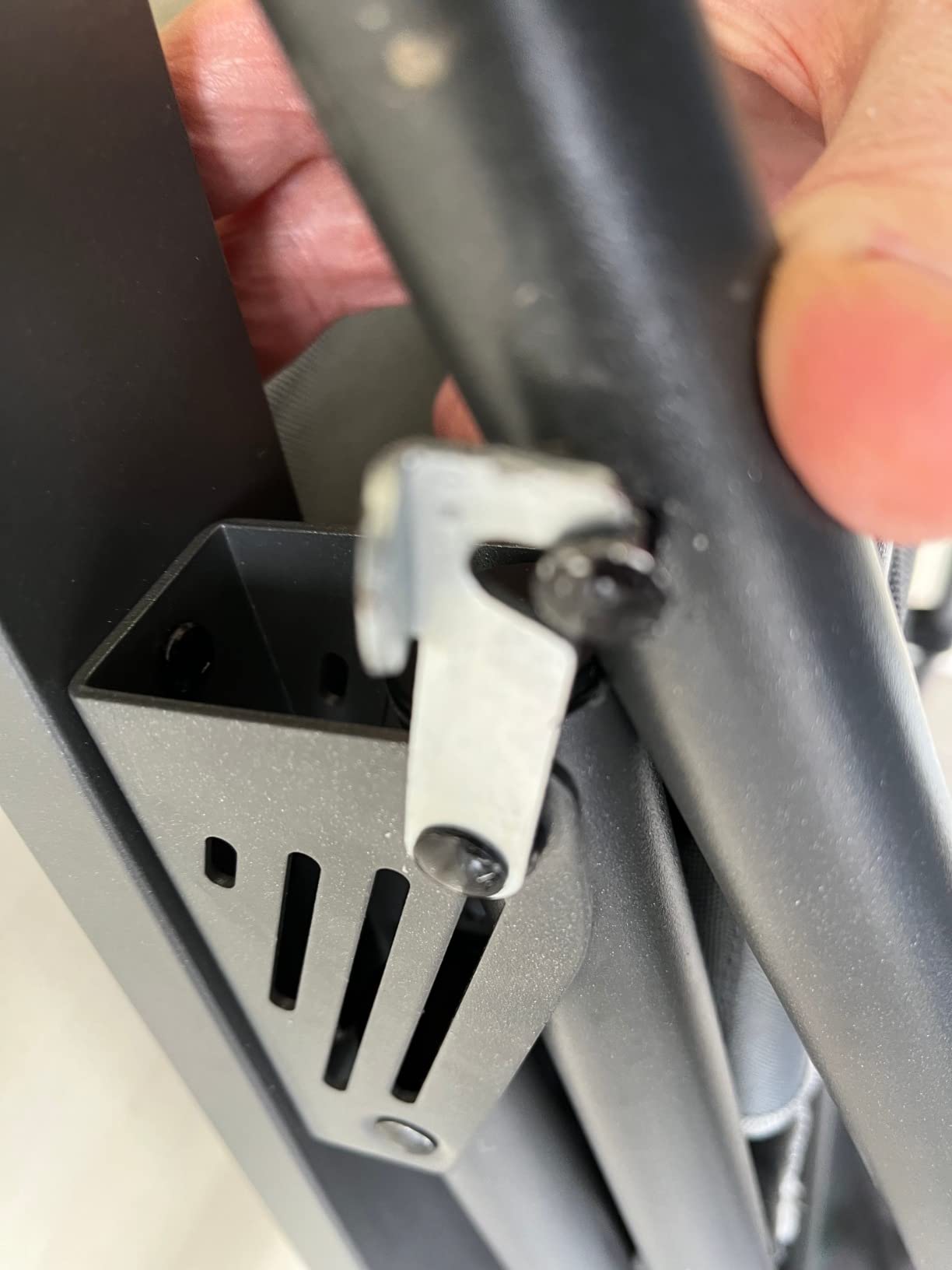 Timber Ridge Oversized Folding Rocking Camping Chair, Padded Outdoor Rocker with High Back, Portable Outdoor Chair for Patio, Garden, Lawn, Supports up to 400 lbs, Gray - Customer Photo 5