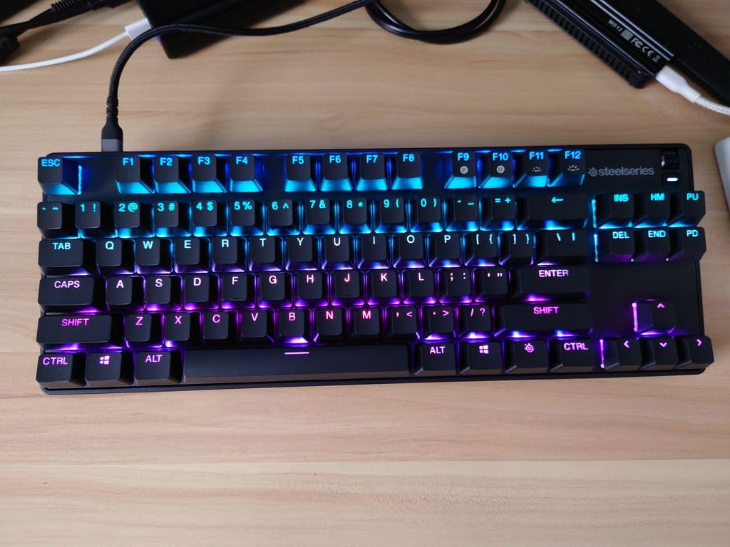SteelSeries New Apex 9 TKL – HotSwap Optical Mini Keyboard – TKL Esports Design – Optical Switches – RGB Customization – Aluminum Alloy Frame – Double Shot PBT Keycaps - Customer Photo 1