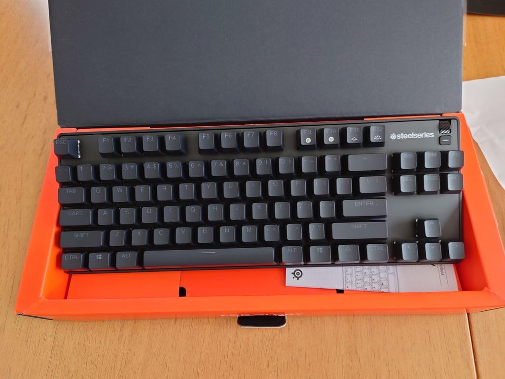 SteelSeries New Apex 9 TKL – HotSwap Optical Mini Keyboard – TKL Esports Design – Optical Switches – RGB Customization – Aluminum Alloy Frame – Double Shot PBT Keycaps - Customer Photo 2