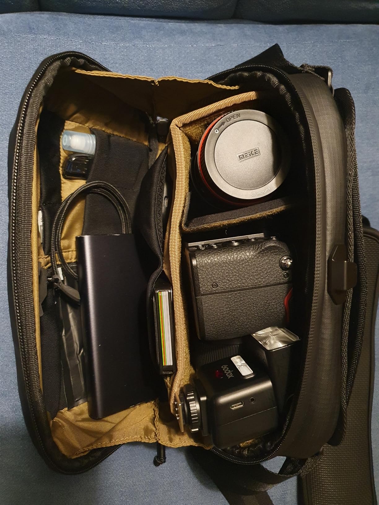 NOMATIC McKinnon Camera Sling 8L - Versatile Camera Bag for Photographers with Quick Access, Secure Storage for Mirrorless or DSLR Camera, Lightweight Crossbody Sling & External Tripod Attachment - Customer Photo 2