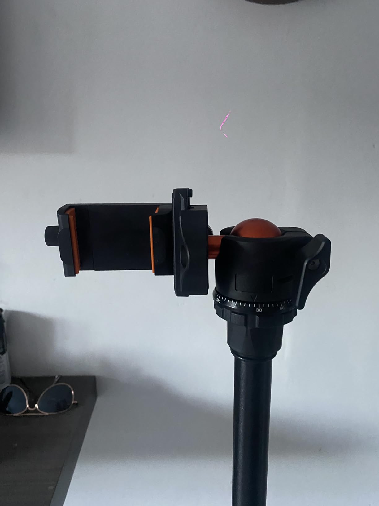 K&F CONCEPT 64 inch/163 cm Camera Tripod,Lightweight Travel Outdoor DSLR Tripods with 360 Degree Ball Head Load Capacity 17.6 lbs/8 kg,Cellphone Clip for Smartphone Live Streaming Vlog O234A1+BH-36 customer photo 2