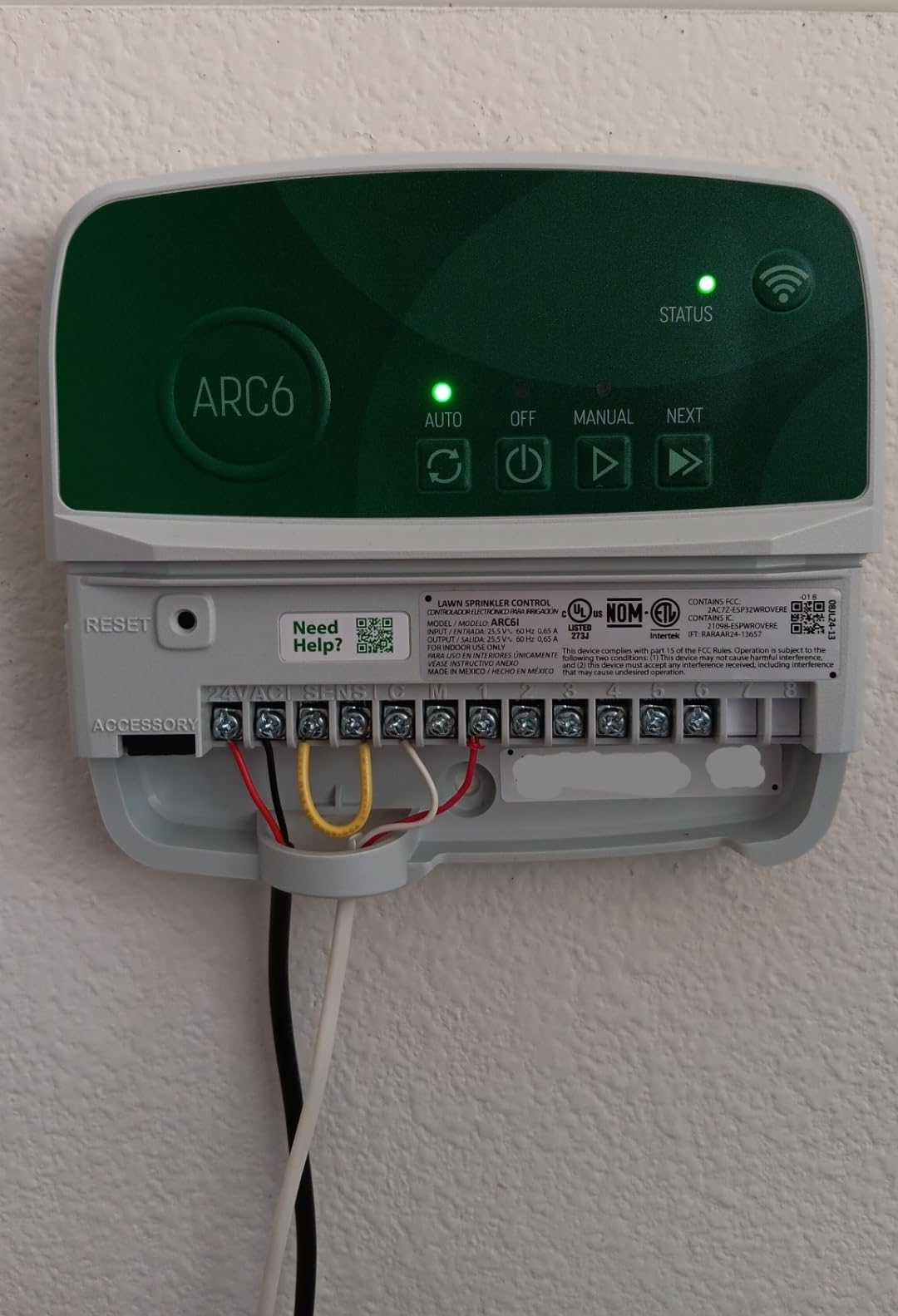 Rain Bird ARC8 App-Based Indoor/Outdoor Smart WiFi Irrigation Sprinkler Timer/Controller, 8-Zone/Station, EPA WaterSense Certified, Compatible with Alexa, Indoor/Outdoor 8-Station - Customer Photo 2