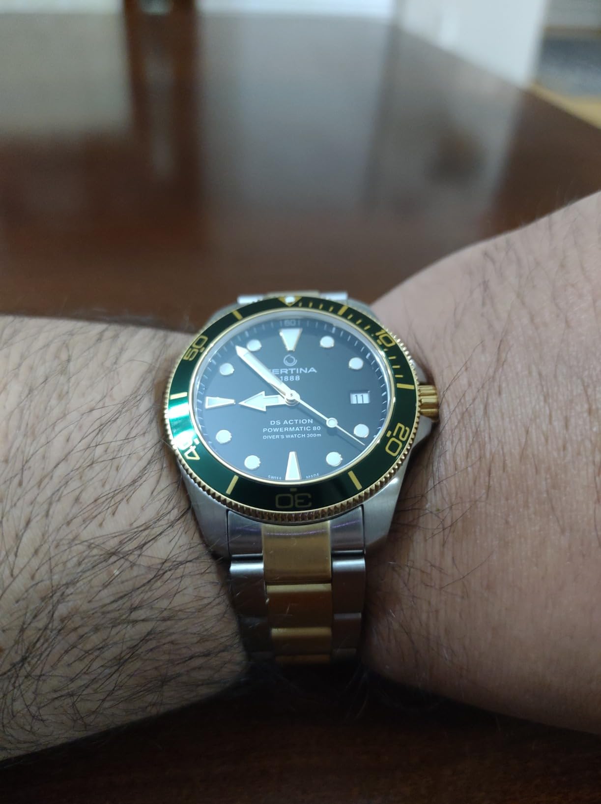 Certina, Unisex, DS ACTION Diver 38mm, Stainless Steel, Swiss Automatic, Diving Watch, C0328072205101 - Customer Photo 1