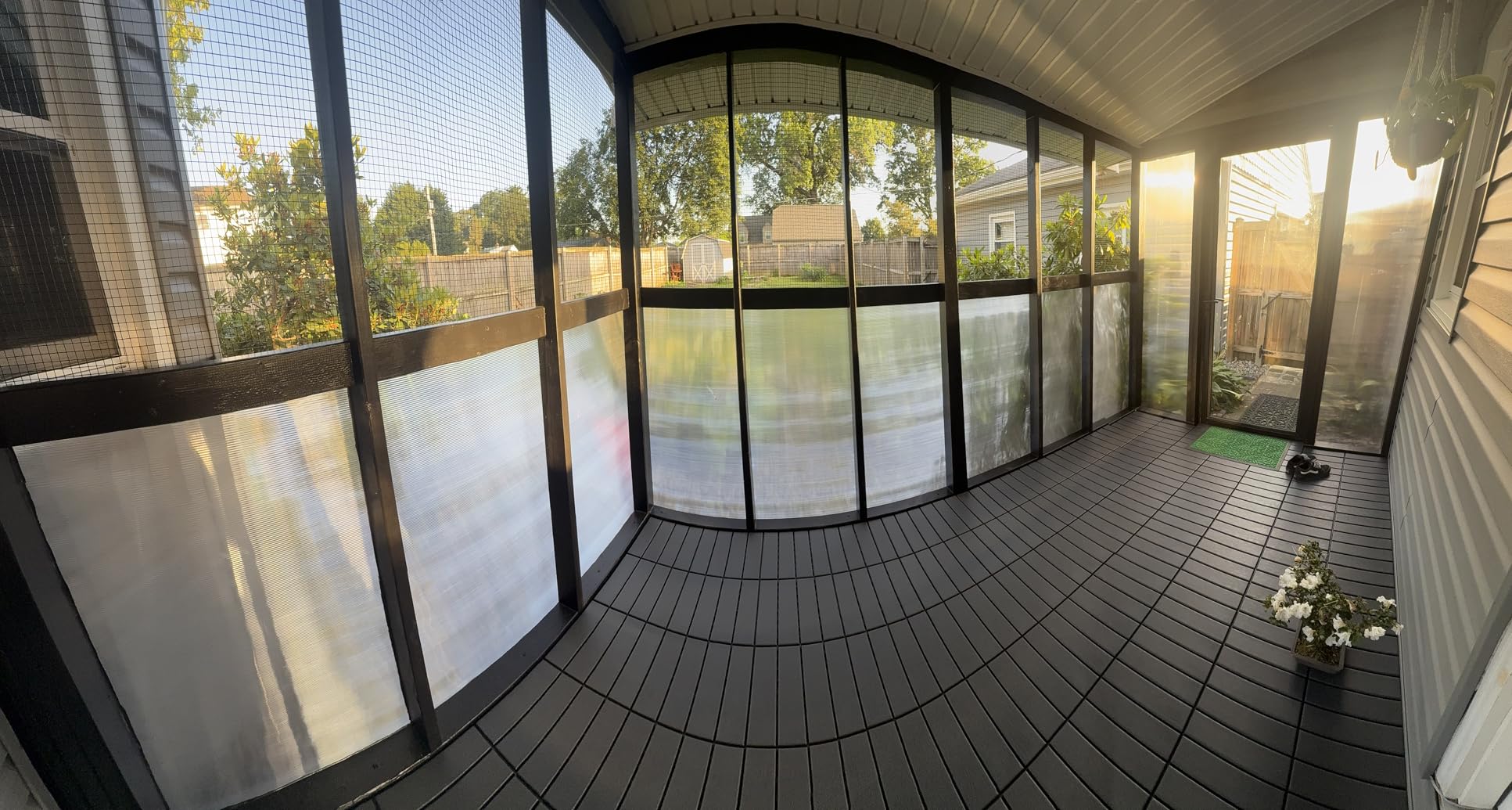 36 sq. ft Plastic Interlocking Deck Tiles, 36 Pack,12