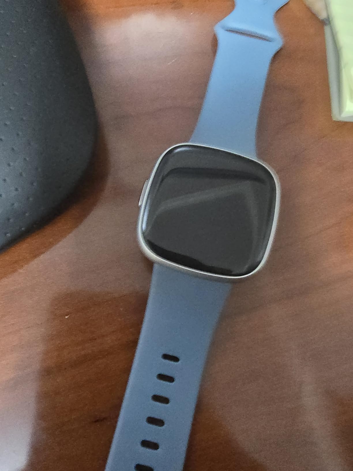 Fitbit Versa 4 Fitness Smartwatch with Daily Readiness, GPS, 24/7 Heart Rate, 40+ Exercise Modes, Sleep Tracking and more, Waterfall Blue/Platinum, One Size (S & L Bands Included) - Customer Photo 1