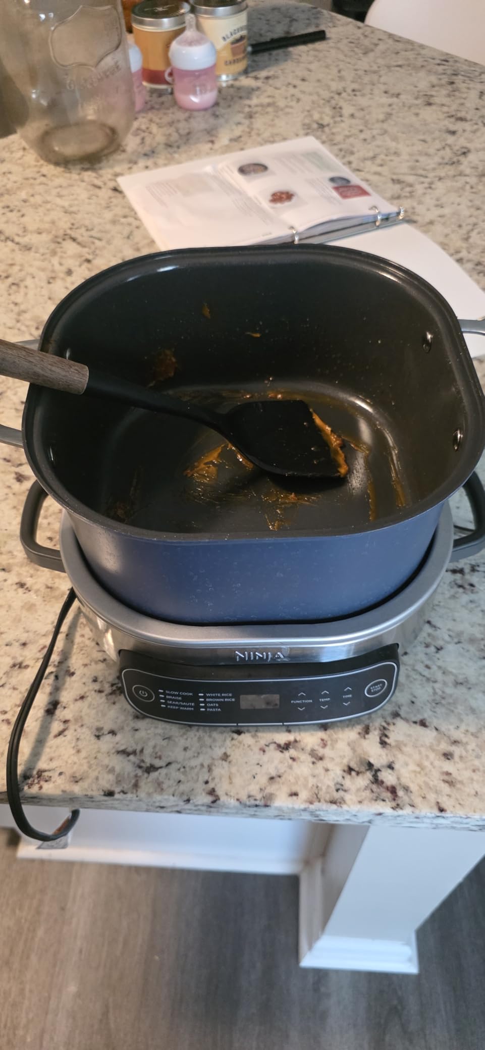 Ninja MC1001 Foodi PossibleCooker PRO 8.5 Quart Multi-Cooker, with 8-in-1 Slow Cooker, Dutch Oven, Steamer, Glass Lid Integrated Spoon, Nonstick, Oven Safe Pot to 500°F, Sea Salt Gray - Customer Photo 2