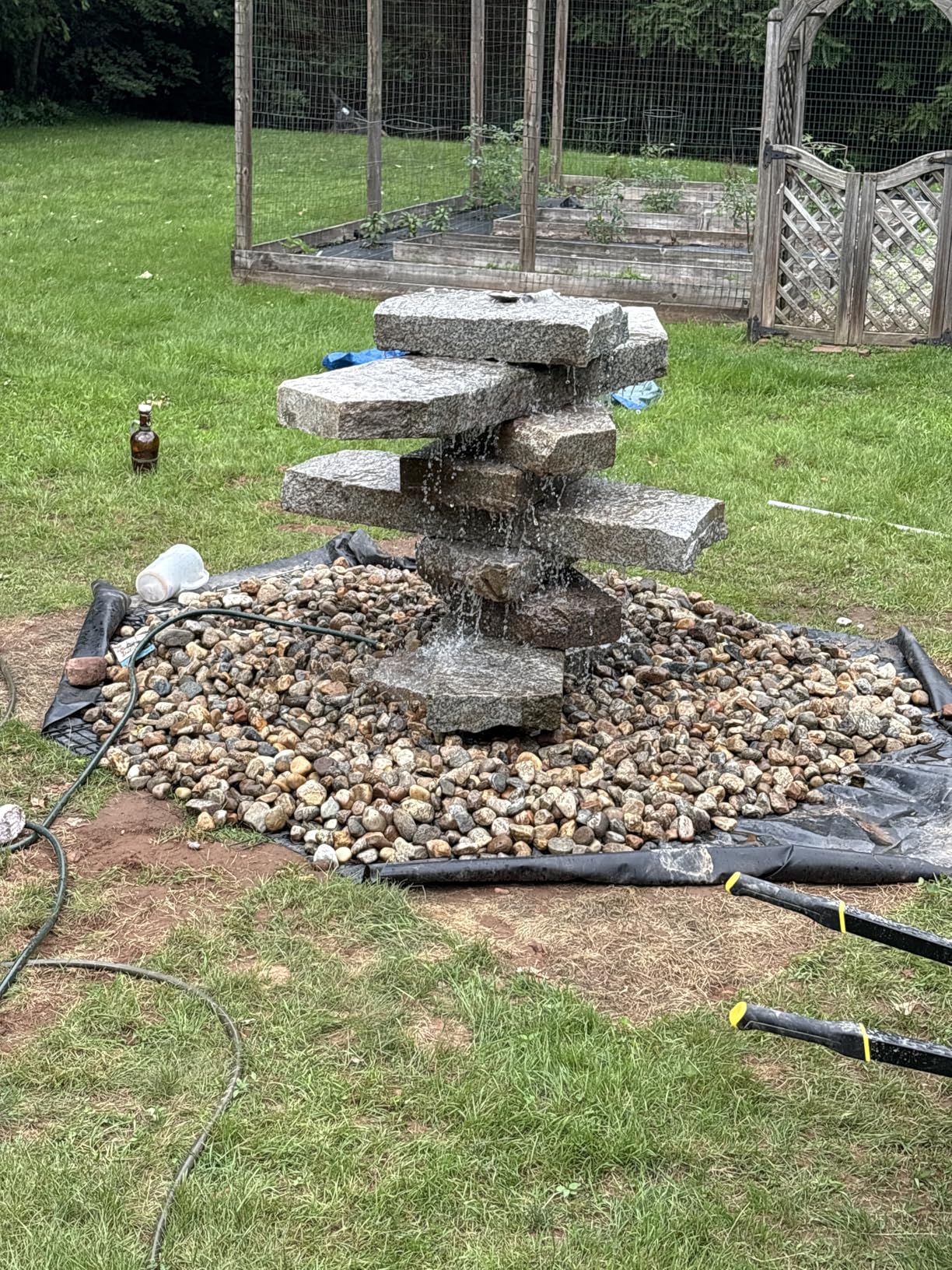 OYO WATER Outdoor Large 8300gph-520W 32.8FT Pond Waterfall Koi Fish Fountain Garden Pump - Customer Photo 2