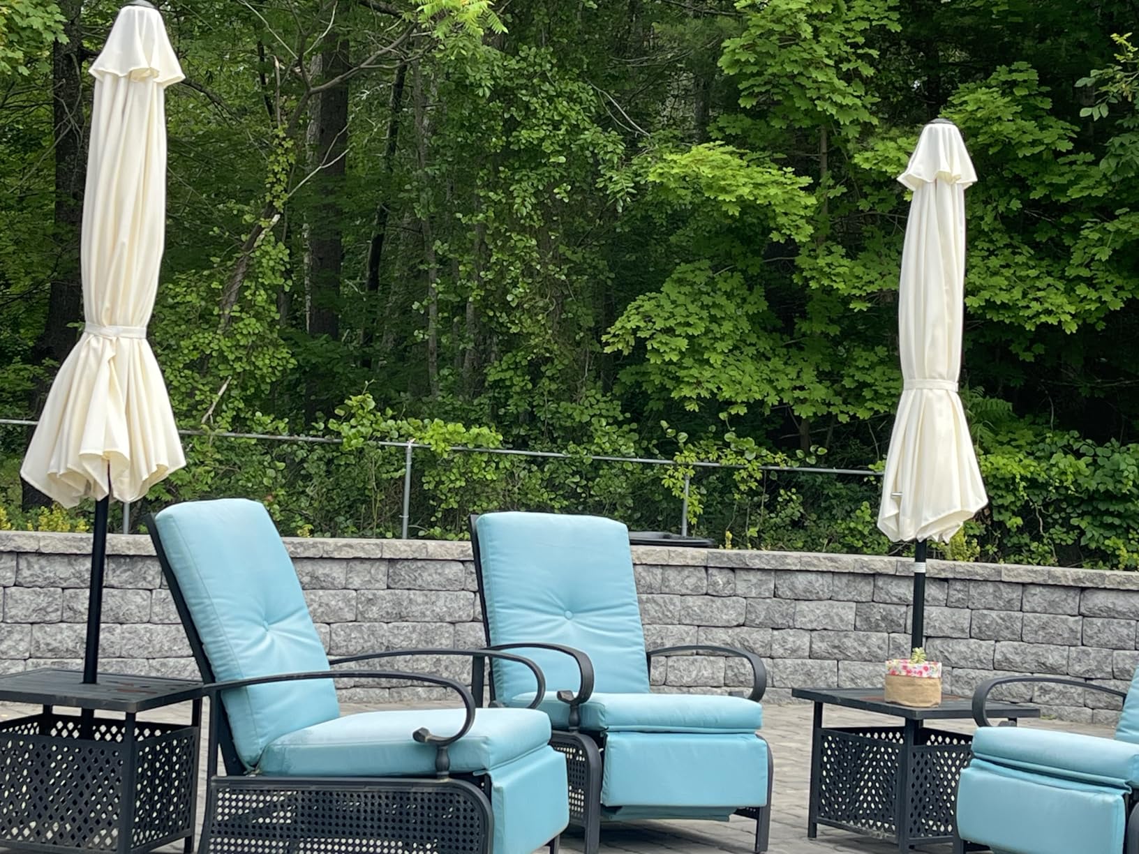 Simple Deluxe 9' Patio Umbrella Outdoor Table Market Yard Umbrella with Push Button Tilt/Crank - Customer Photo 1