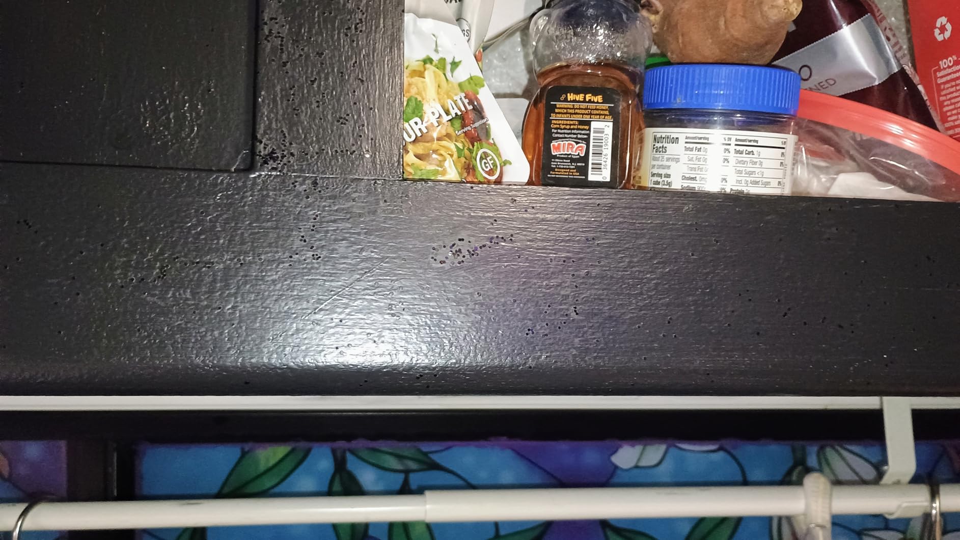 Glidden Total Interior Wall Paint & Primer All-in-One, Black Magic/Black, Flat, 1 Gallon - Customer Photo 4