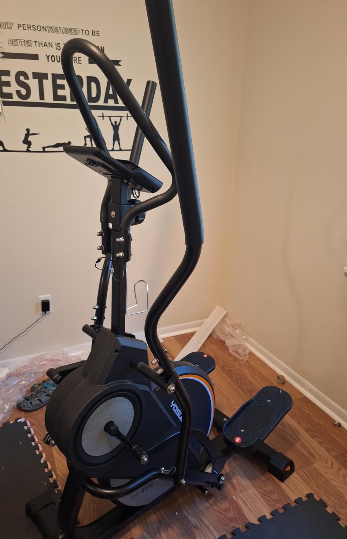 YOSUDA Elliptical Exercise Machine, 3-in-1 (Elliptical + Cardio Climber + Stair Stepper) Elliptical Machine for Home with 45Incline, 15.5 in Stride, 16-Levals Resistance, Quiet Magnetic System - Customer Photo 2